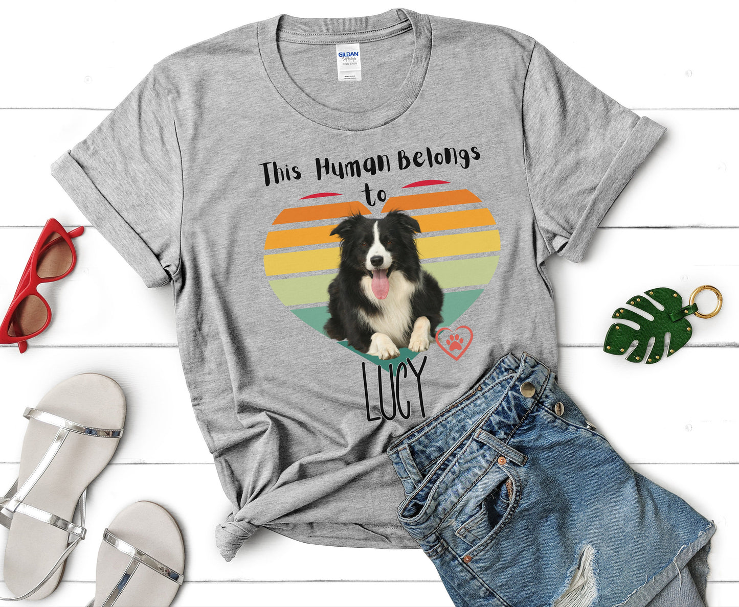 Personalized Border Collie Shirt for Dog Mom Dog Dad to Custom Pet Owner sweatshirt for Men Women Funny Border Collie lover Tshirt hoodie