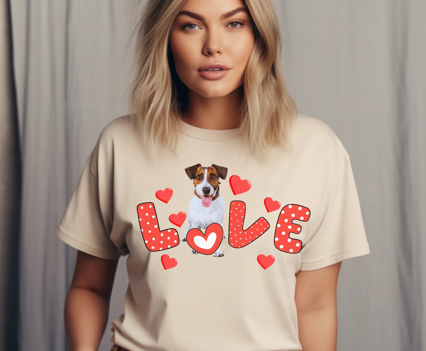 Jack russell terrier dog valentine shirt for men women