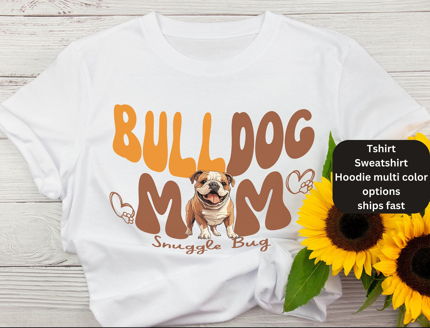 English bulldog Mom dad tshirt sweatshirt Hoodie for men women winter crewneck for him her classic fit shirt custom shirt