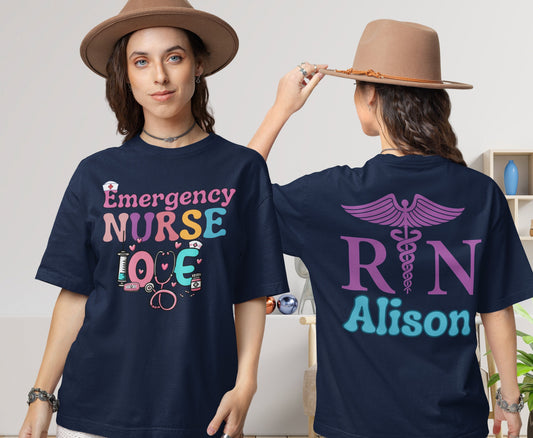 Emergency Nurse Custom Shirt for men women Unisex Winter Crewneck gift for men women ED ER Nurse Hoodie