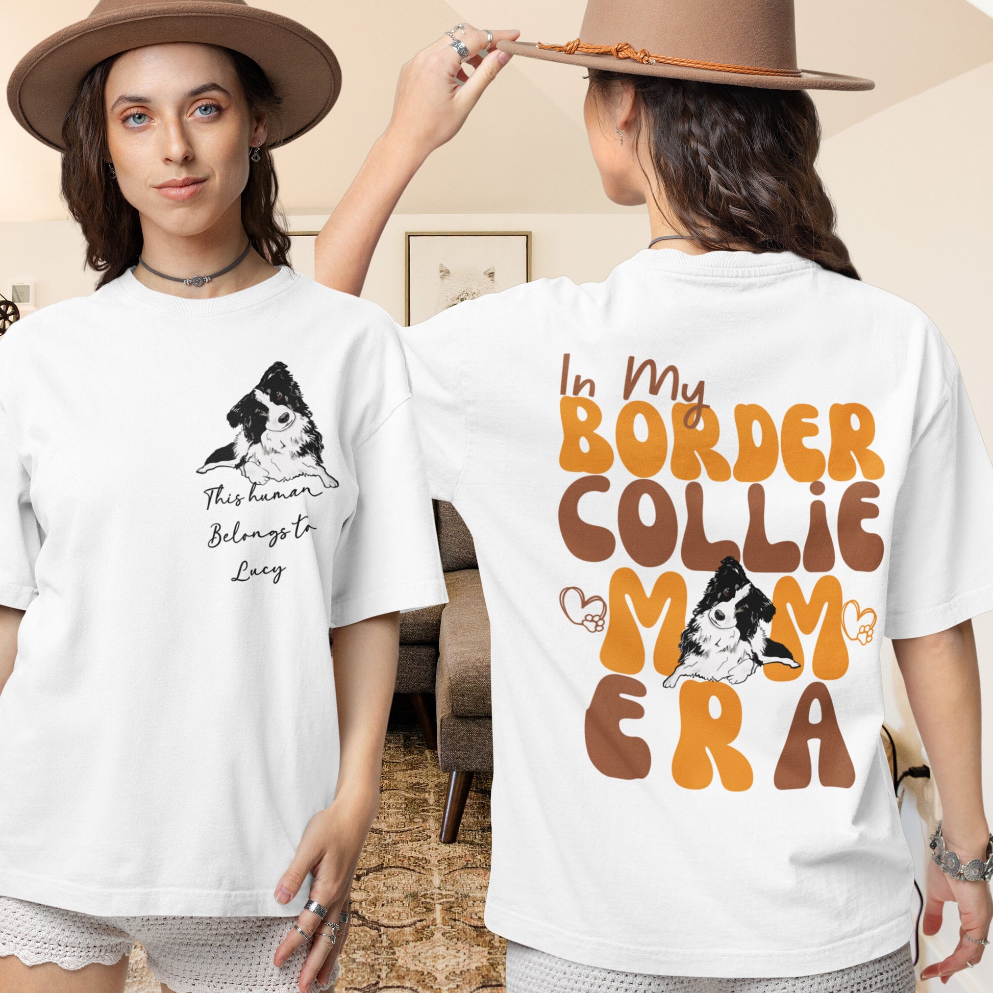 Border Collie Dog Mom era tshirt sweatshirt Hoodie gifts for women