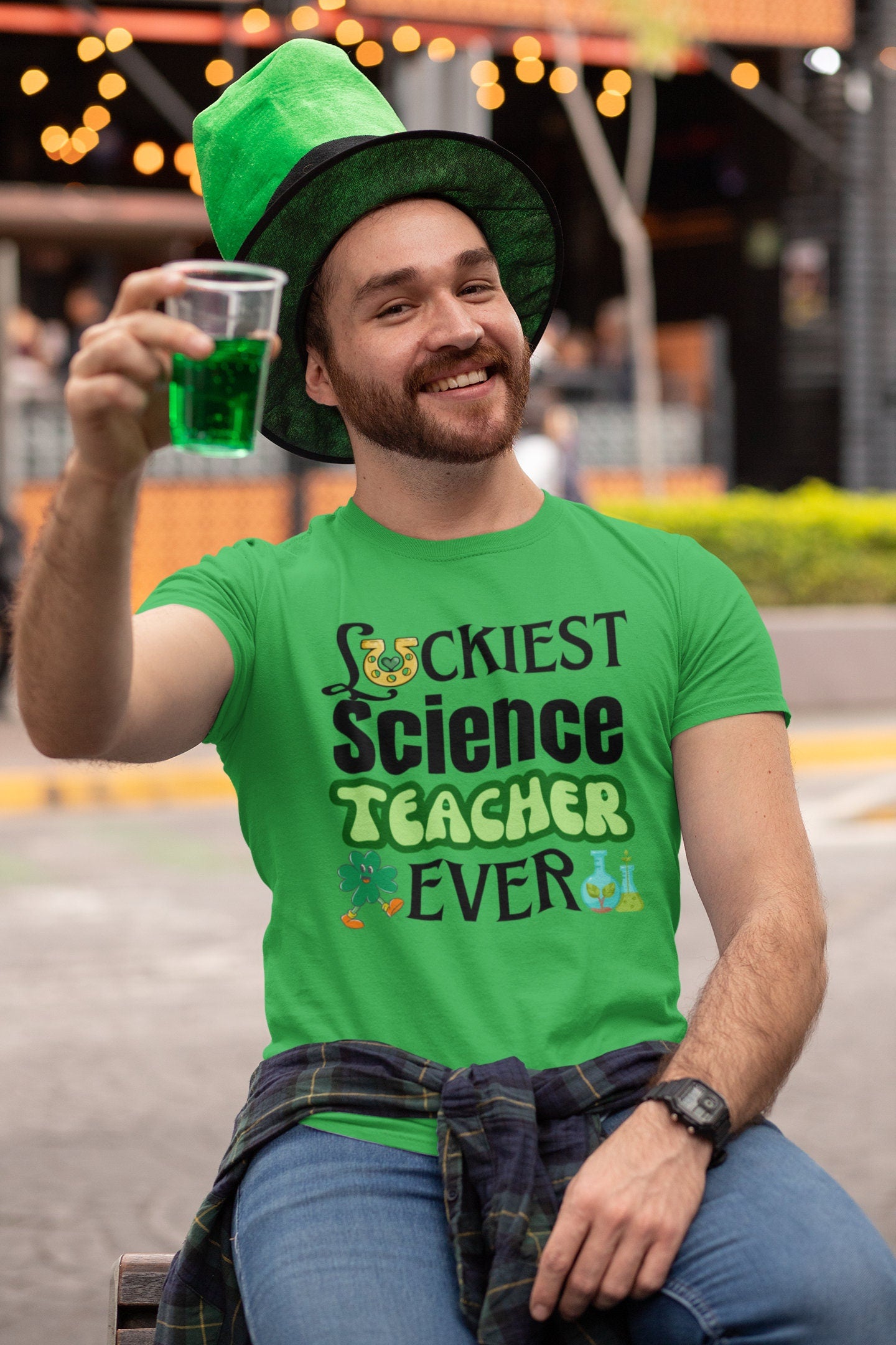 Science Teacher St Patricks shirt crewneck Tshirt for St Patricks for men women