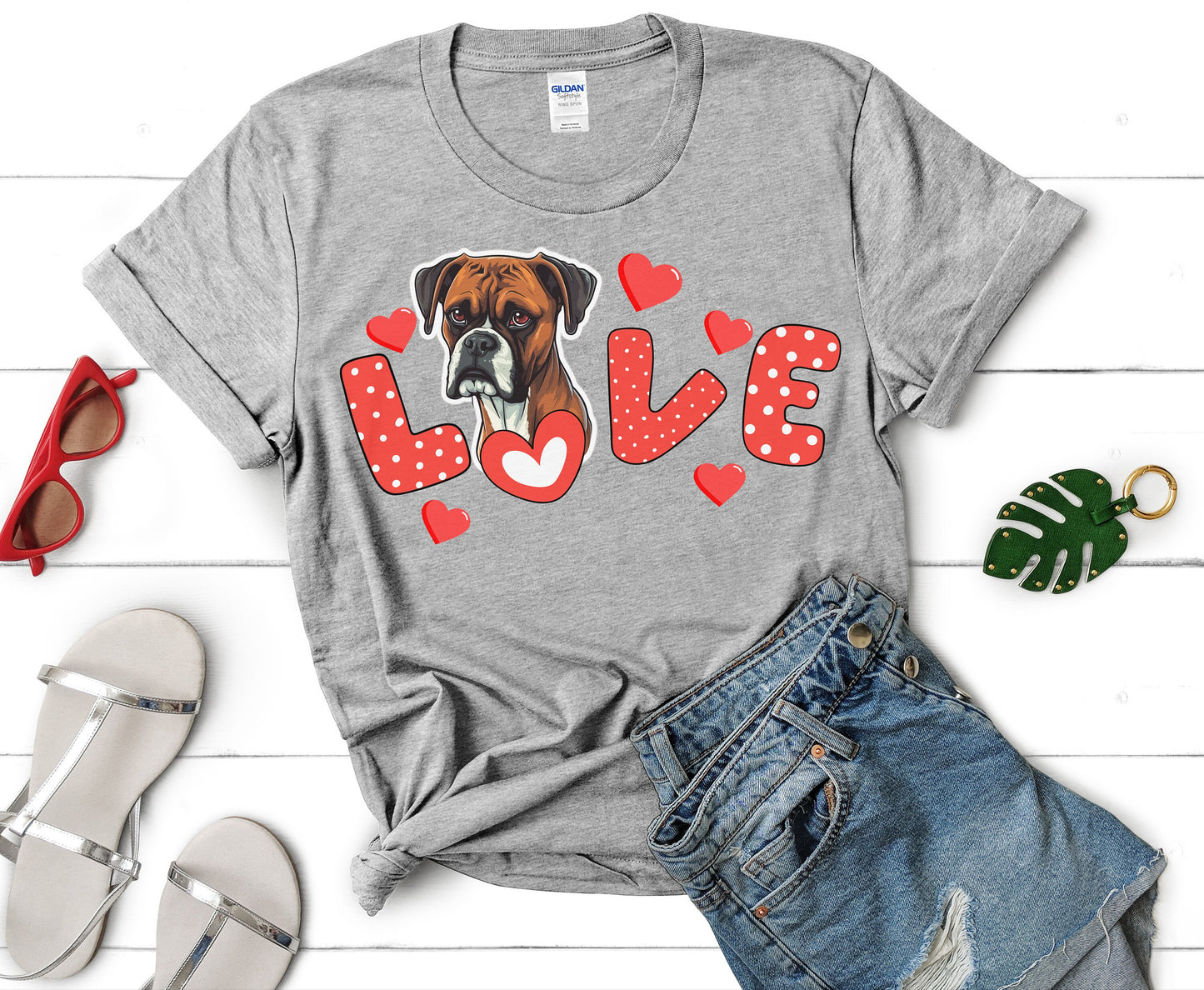 Boxer dog valentine shirt for men women unisex crewneck for him her gifts dog owner  lover shirt