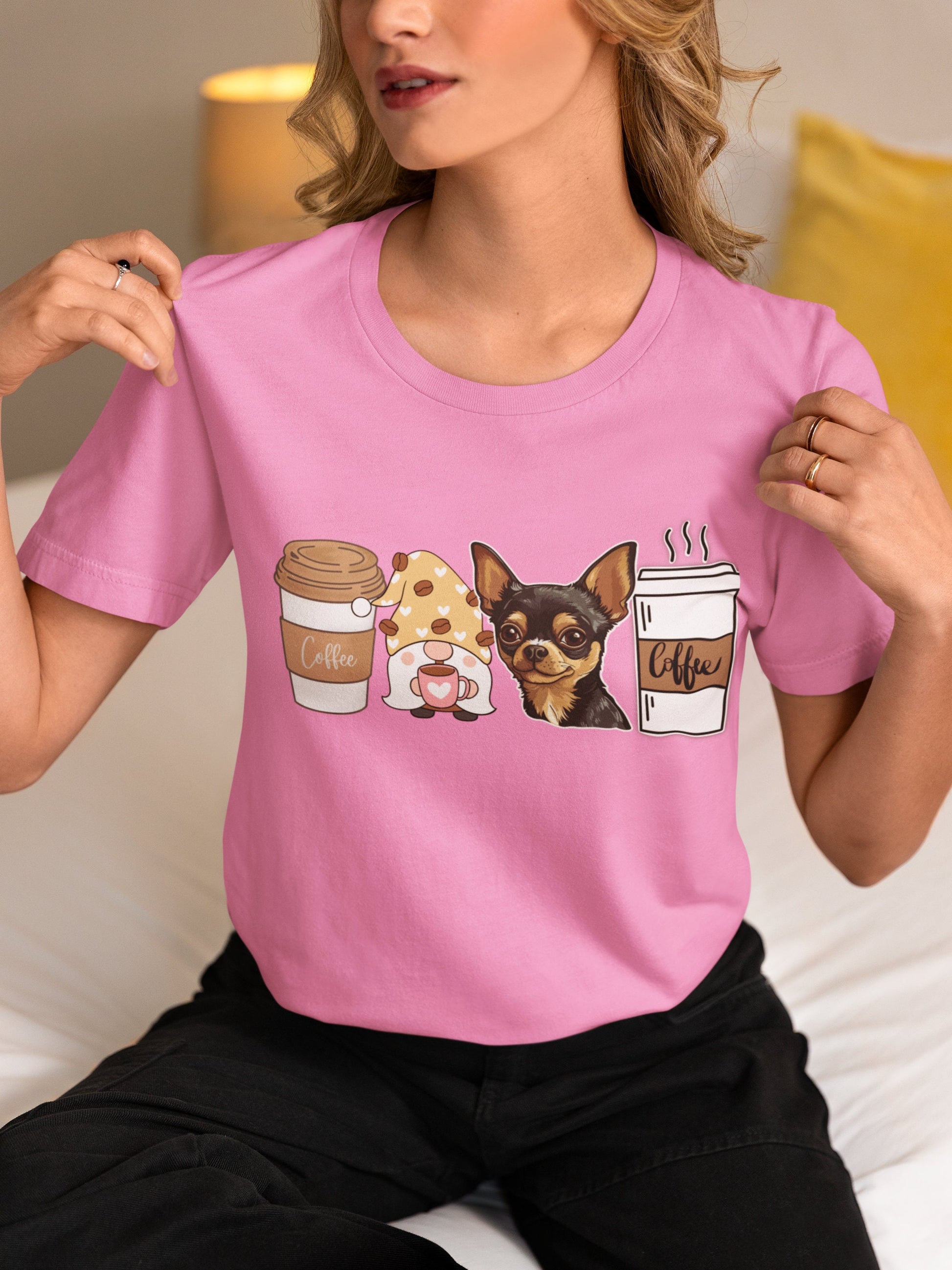 Chihuahua Coffee dog winter coffee shirt for men women unisex crewneck tshirt sweatshirt gift