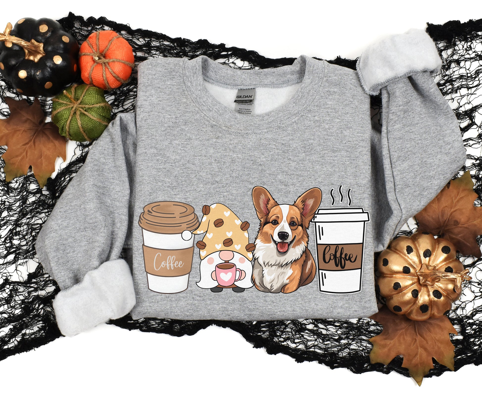 Corgi dog Coffee dog winter coffee shirt for men women unisex crewneck tshirt sweatshirt gift Corgi