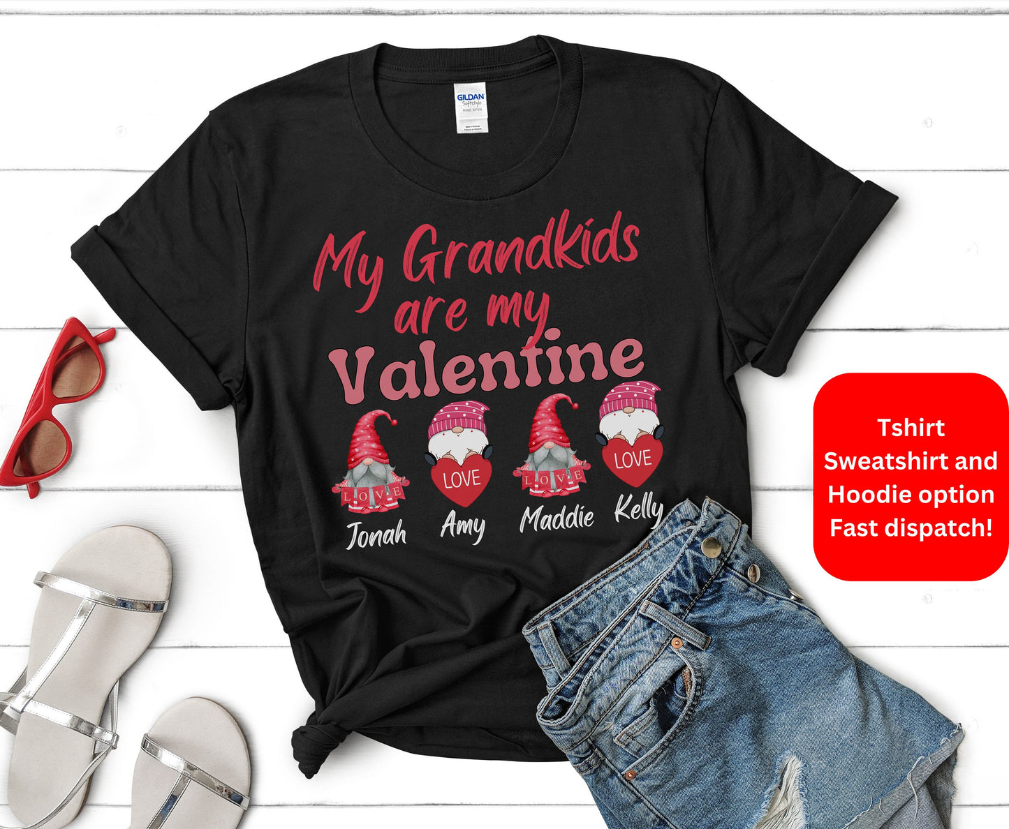 My GrandKids are my Valentine shirt for men women gifts for him her tshirt sweatshirt Hoodie