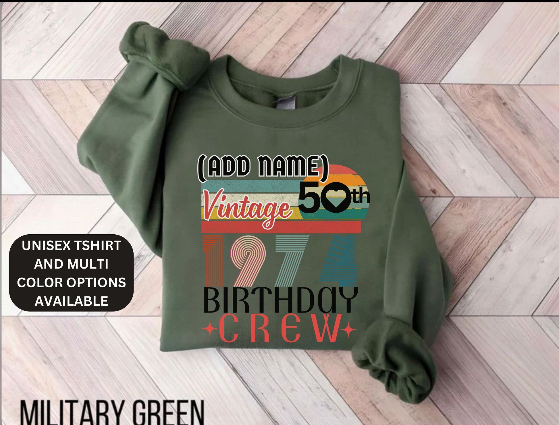 Trendy Personalized 50th Birthday t-shirt sweatshirt hoodie for men women