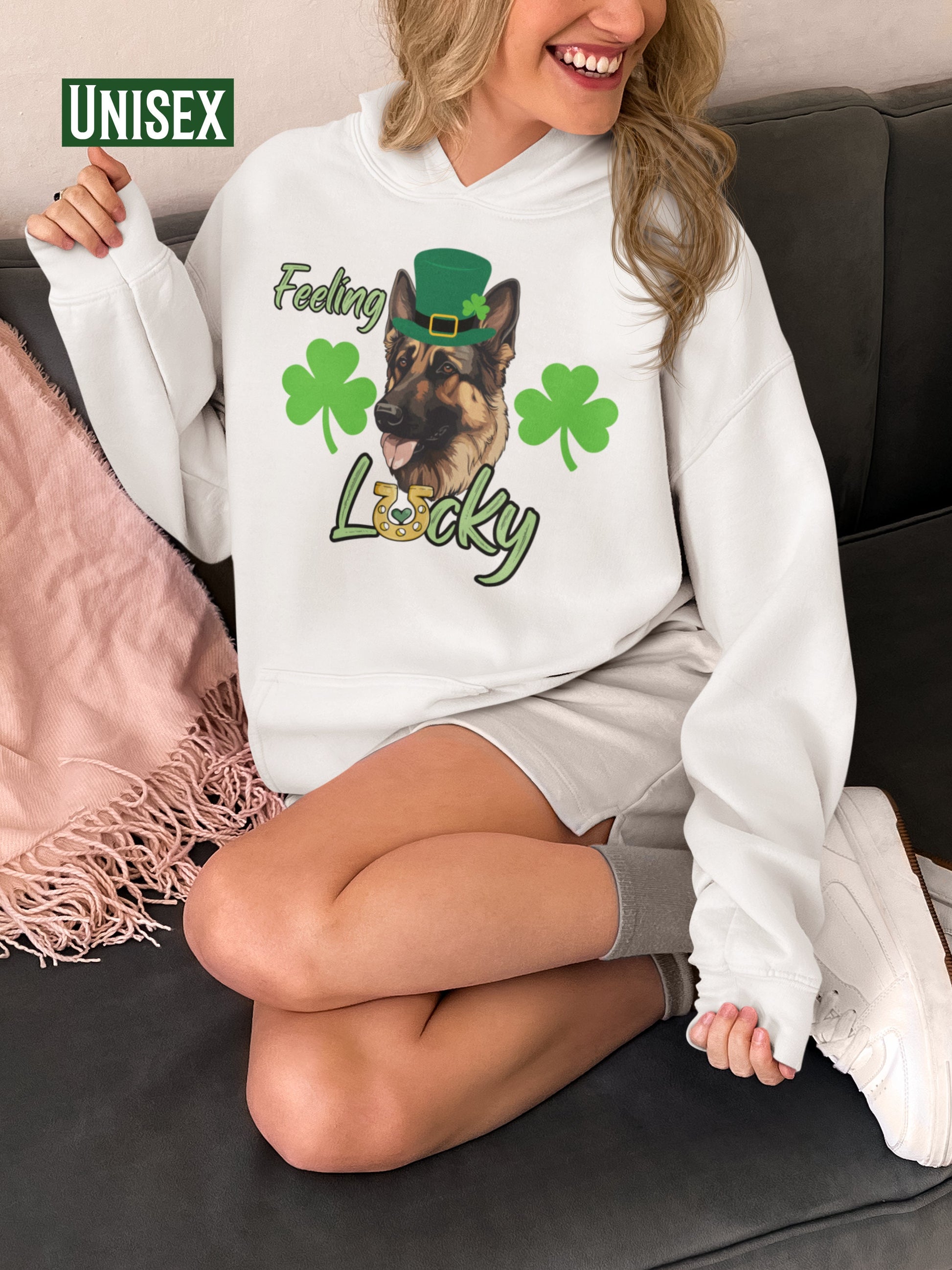 German shepherd st patricks day tshirt sweatshirt Hoodie for German Sheperd