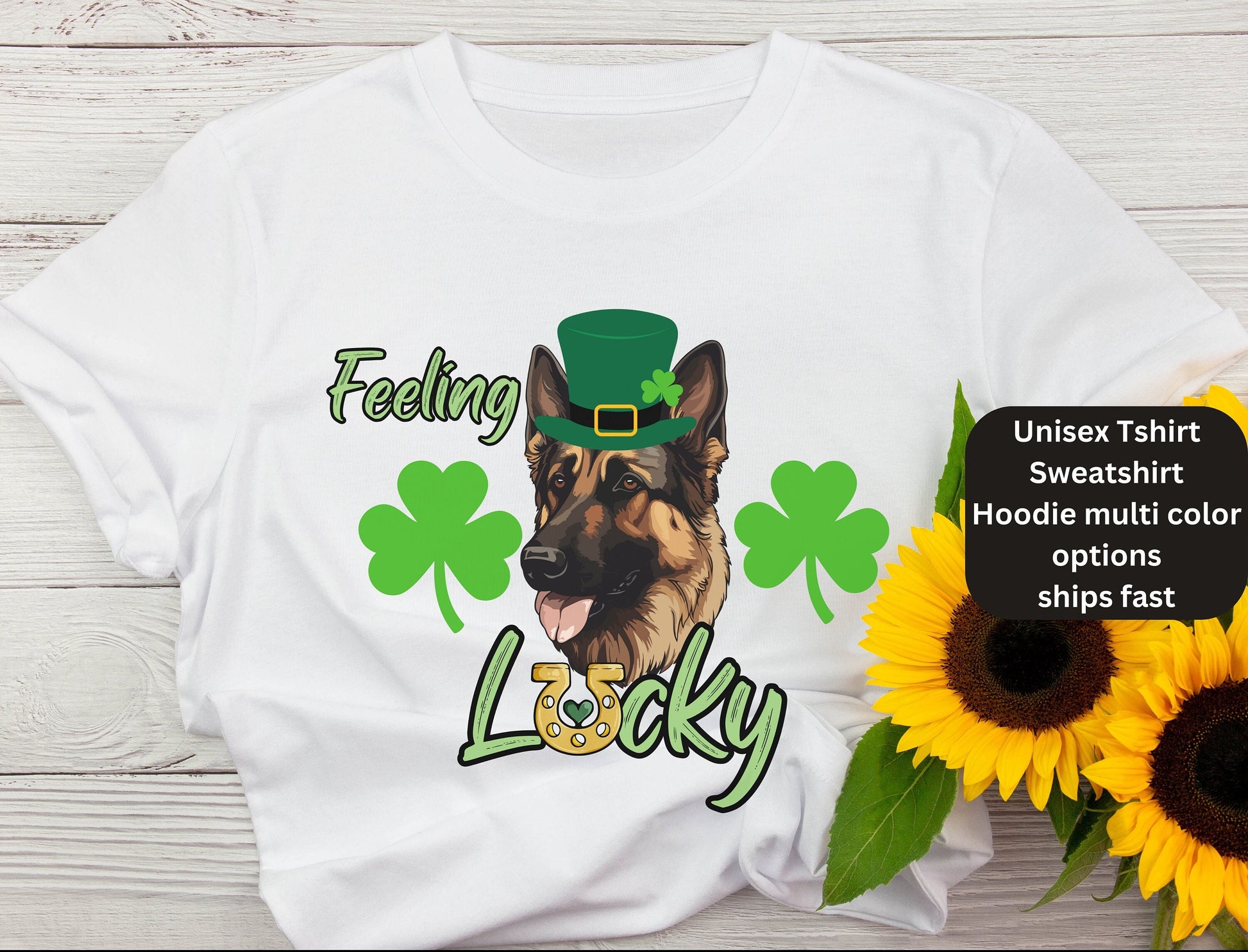 German shepherd st patricks day tshirt sweatshirt Hoodie for German Sheperd