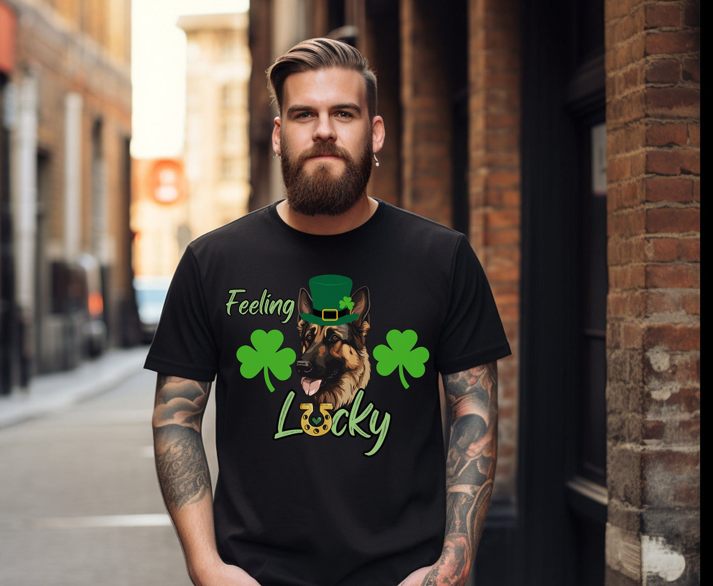 German shepherd st patricks day tshirt sweatshirt Hoodie for German Sheperd