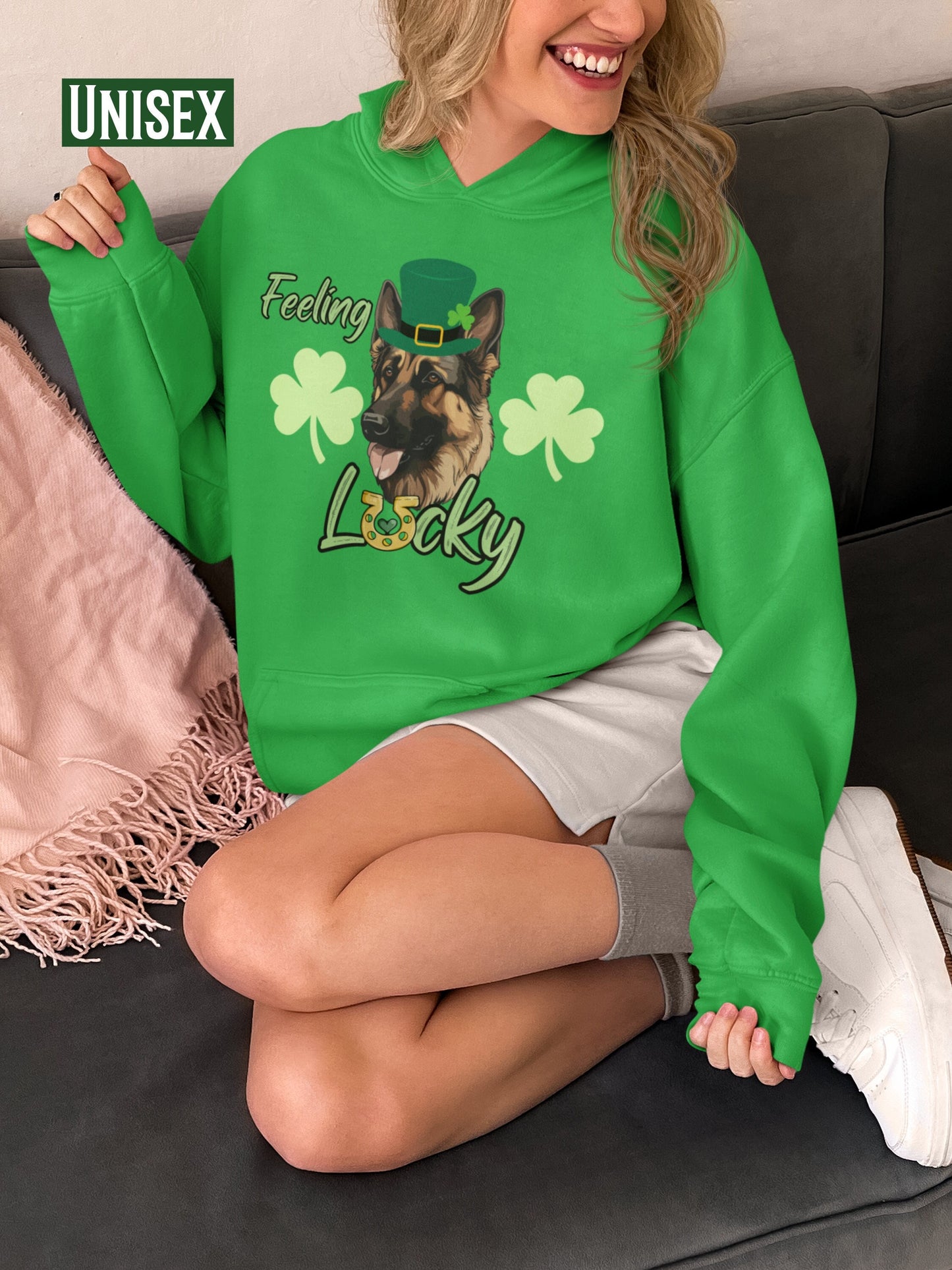 German shepherd st patricks day tshirt sweatshirt Hoodie for German Sheperd