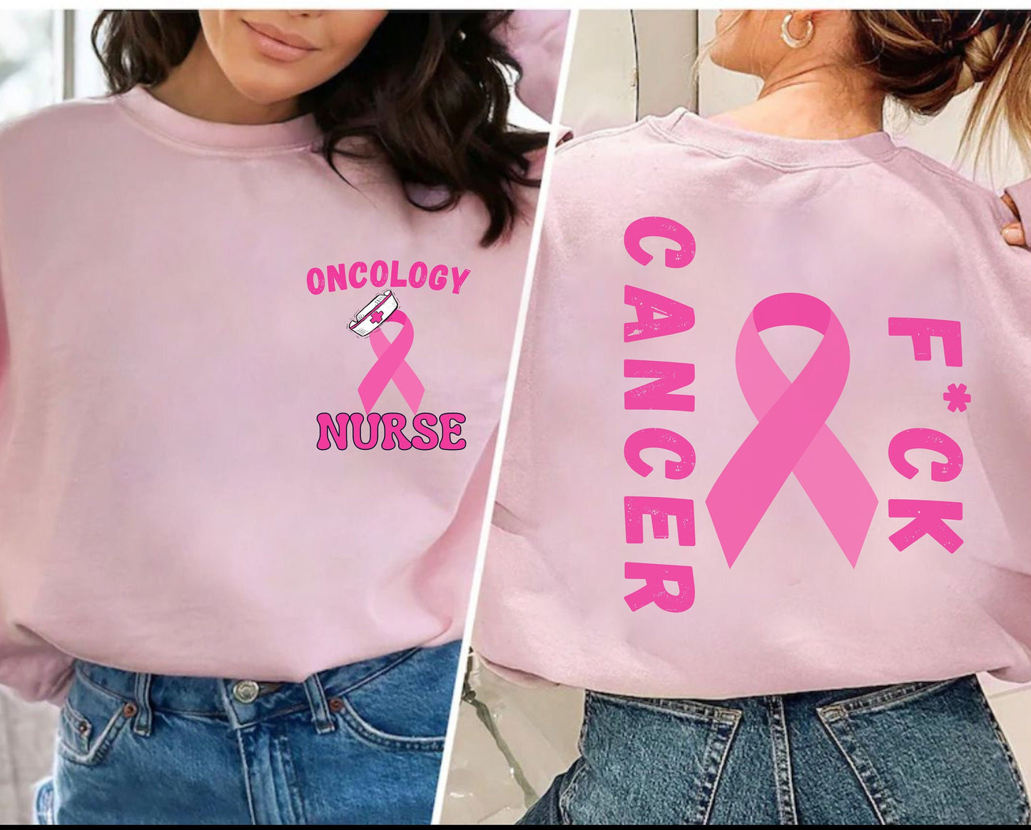 Oncology Nurse Fuck Cancer Tshirt Sweatshirt Hoodie gift for men women