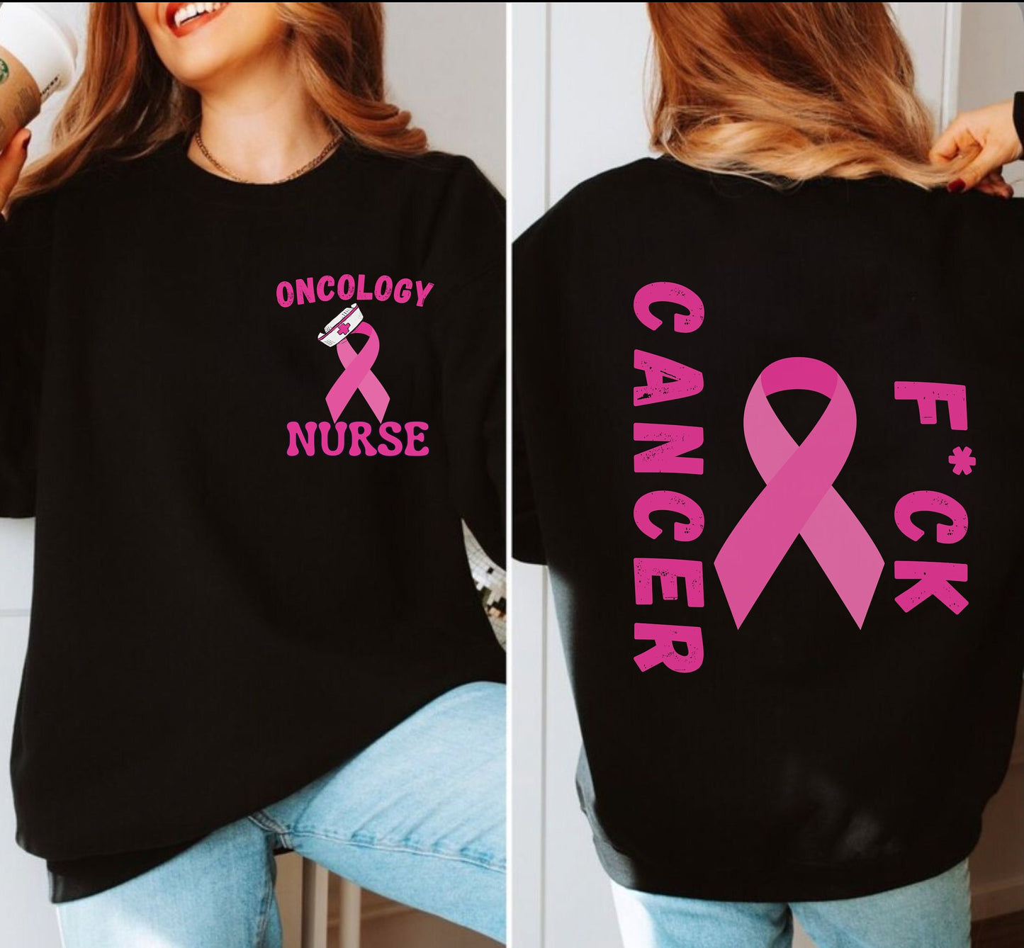 Oncology Nurse Fuck Cancer Tshirt Sweatshirt Hoodie gift for men women