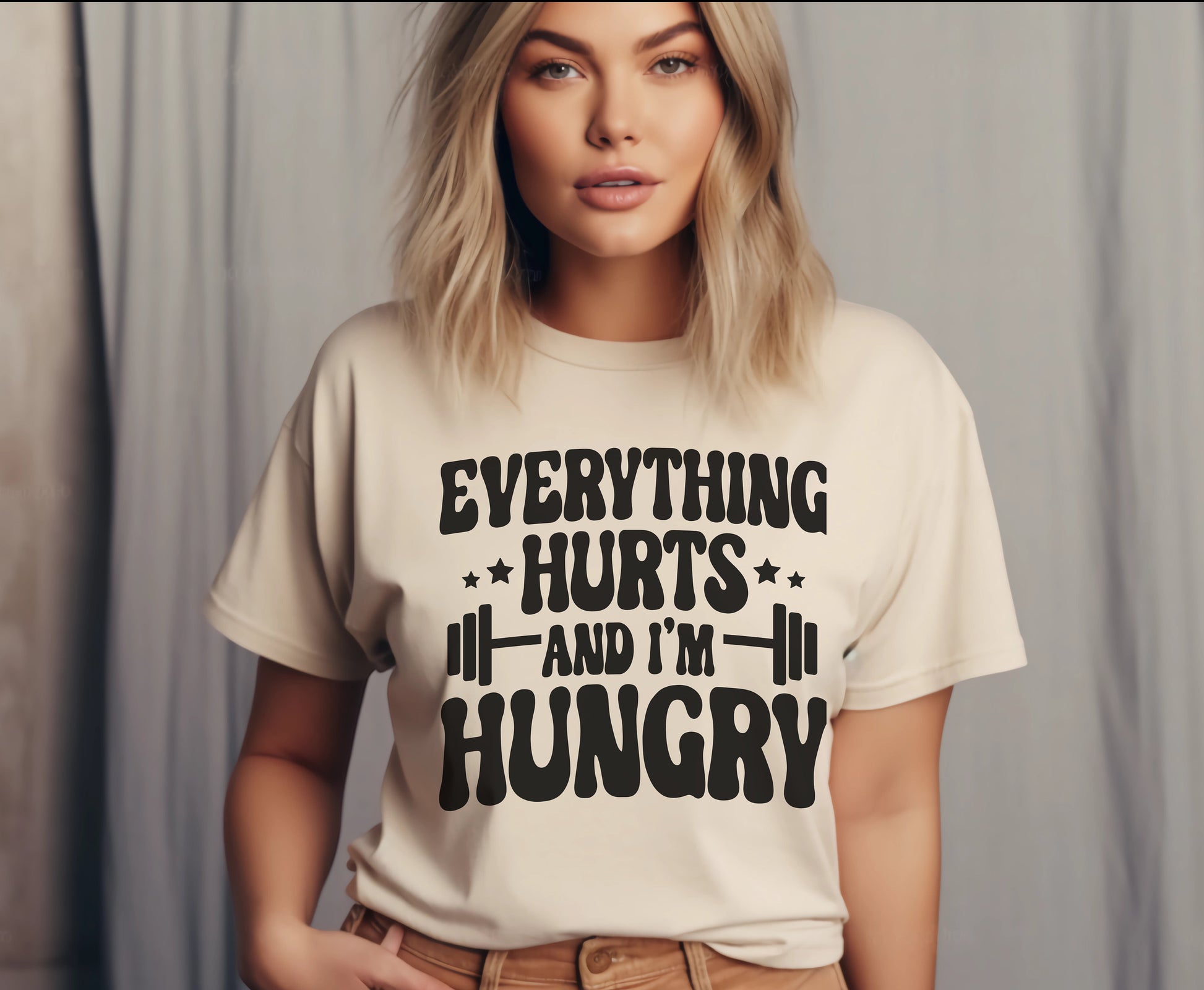 UNISEX SHIRT EVERYTHING HURTS I AM HUNGRY SHIRT FOR MEN WOMEN GYM SHIRT FOR HIM HER GYM GIFT FOR MEN WOMEN