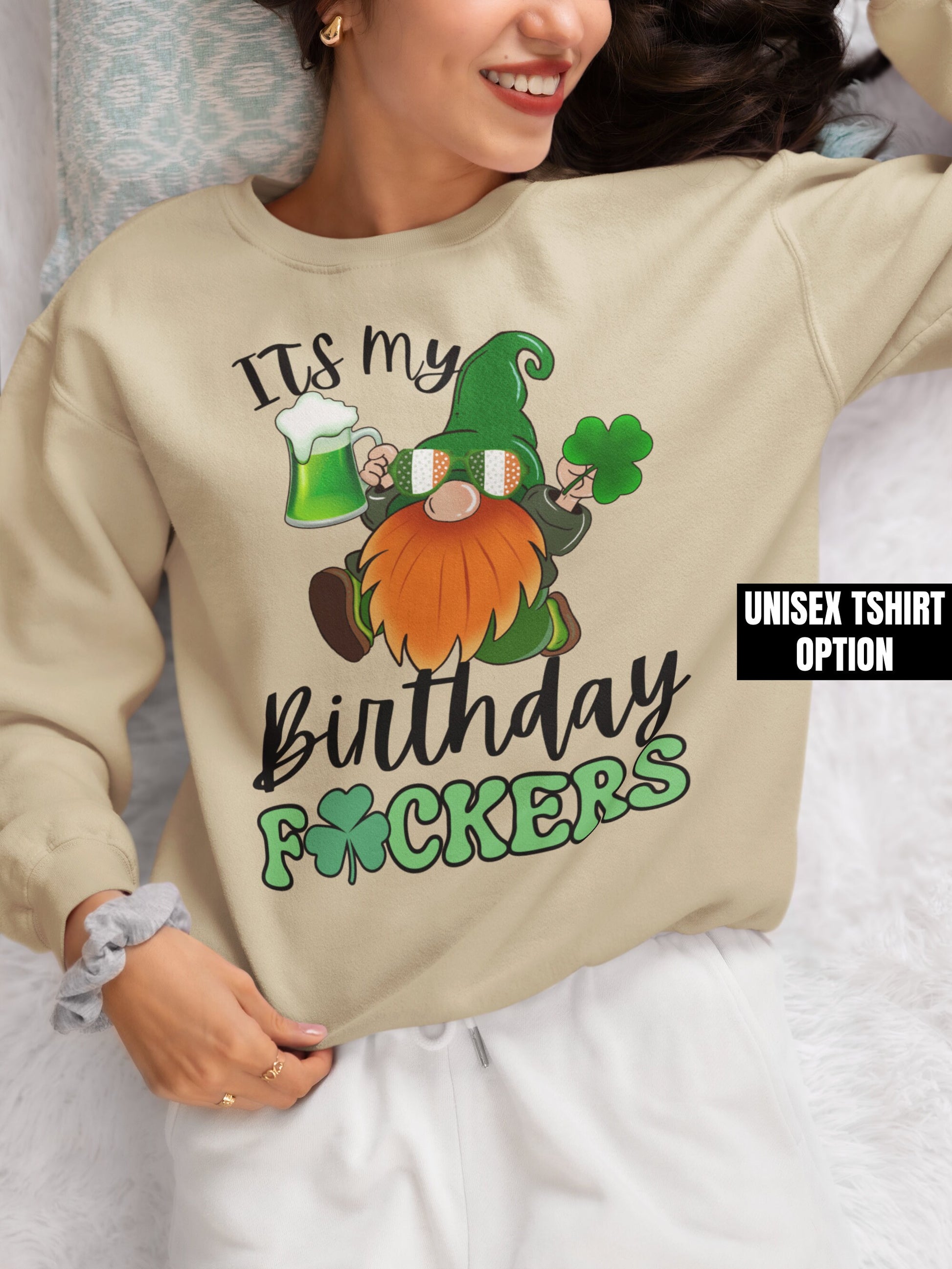 Saint Patricks day Birthday Shirt for men and women, Unisex Saint Patty Tshirt for husband wife