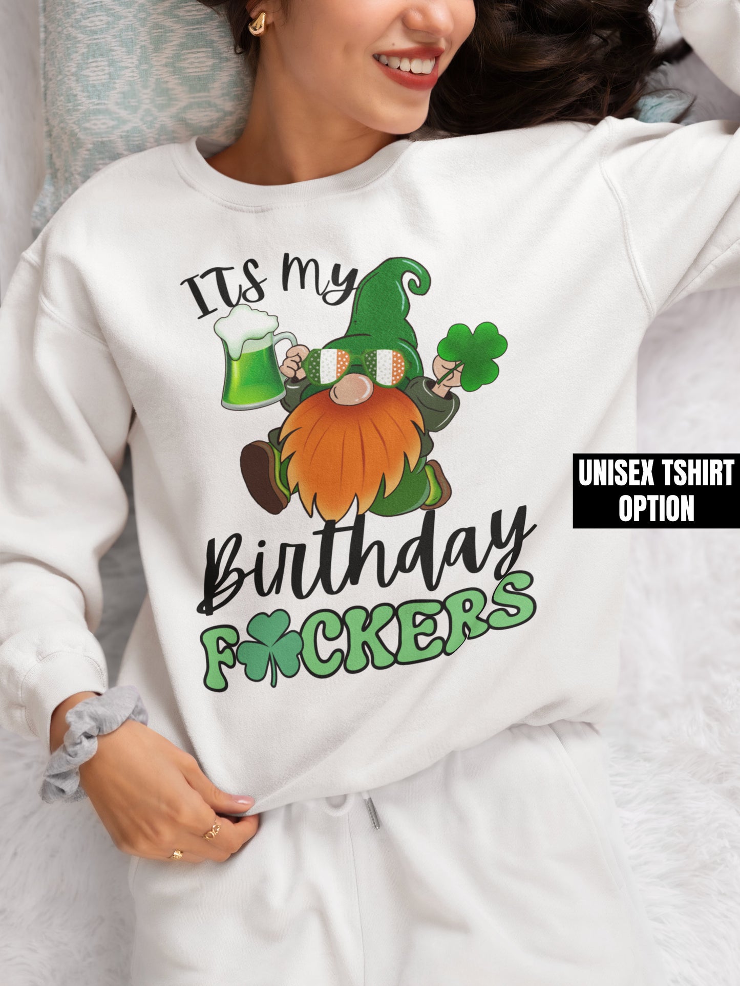 Saint Patricks day Birthday Shirt for men and women, Unisex Saint Patty Tshirt for husband wife