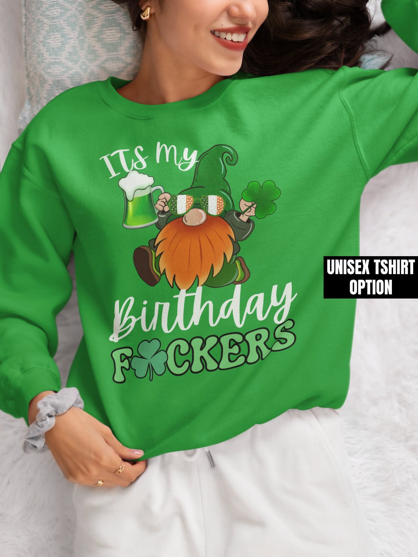 Saint Patricks day Birthday Shirt for men and women, Unisex Saint Patty Tshirt for husband wife