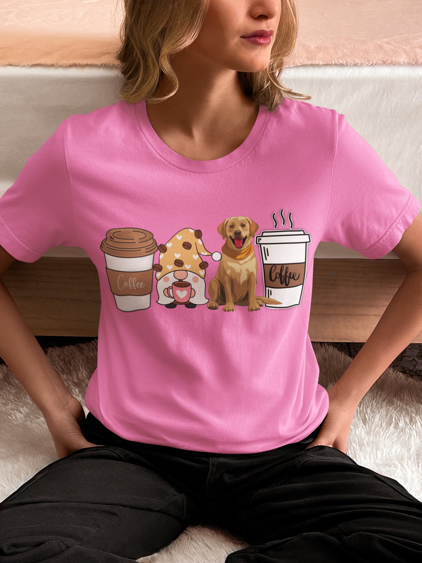 Labrador retriever coffee shirt for men women unisex crewneck tshirt sweatshirt gift