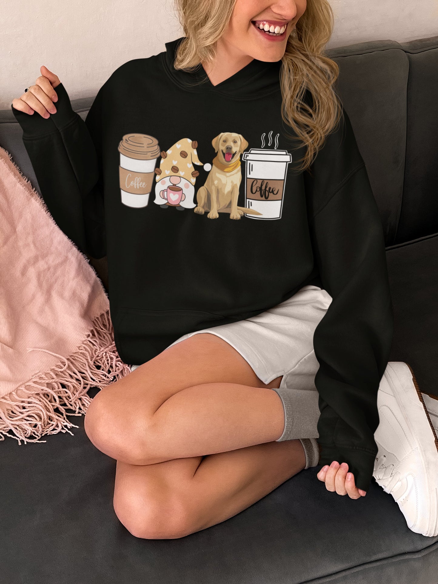 Labrador retriever coffee shirt for men women unisex crewneck tshirt sweatshirt gift