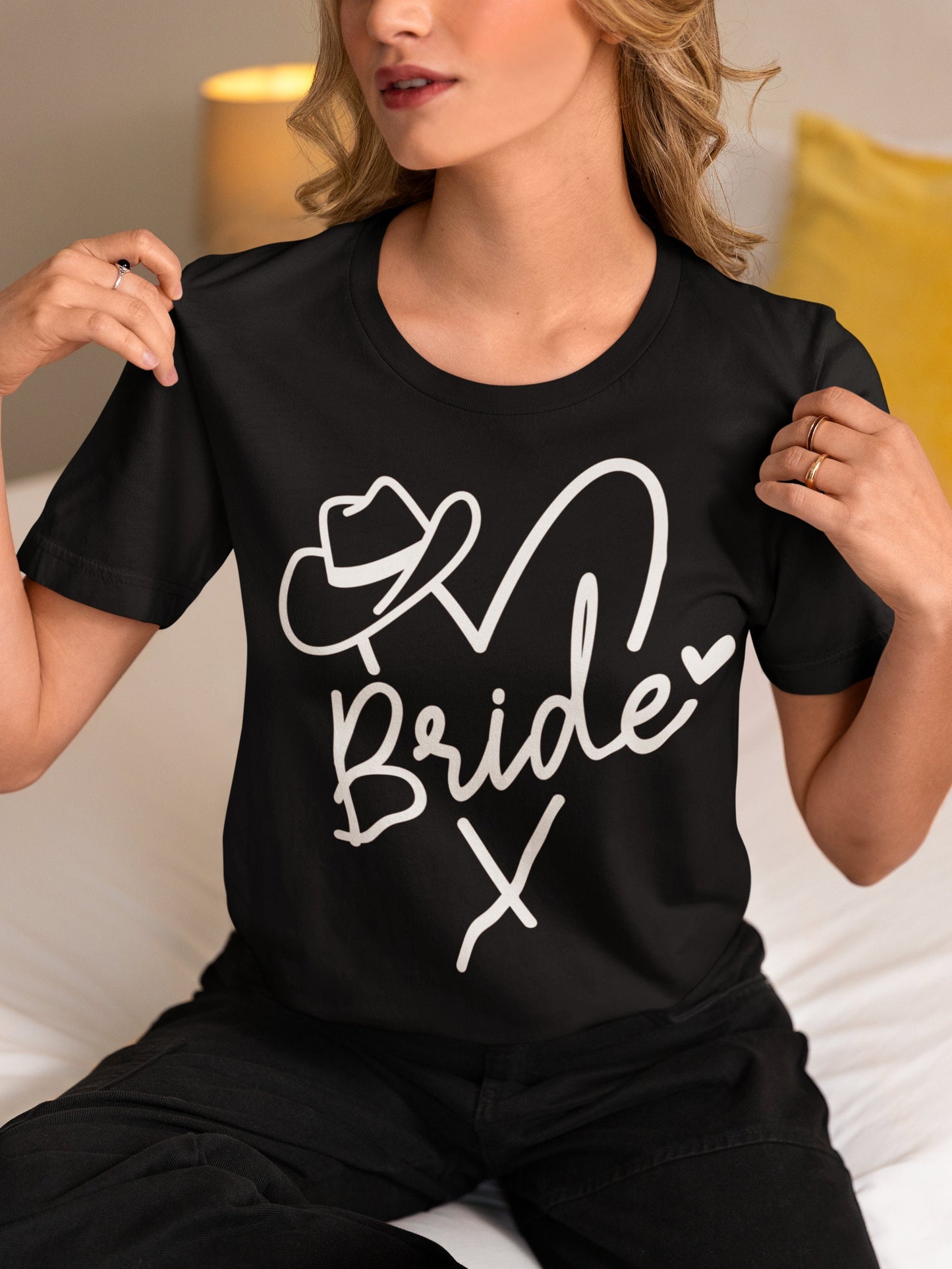 western bride and bride crew shirt for men women