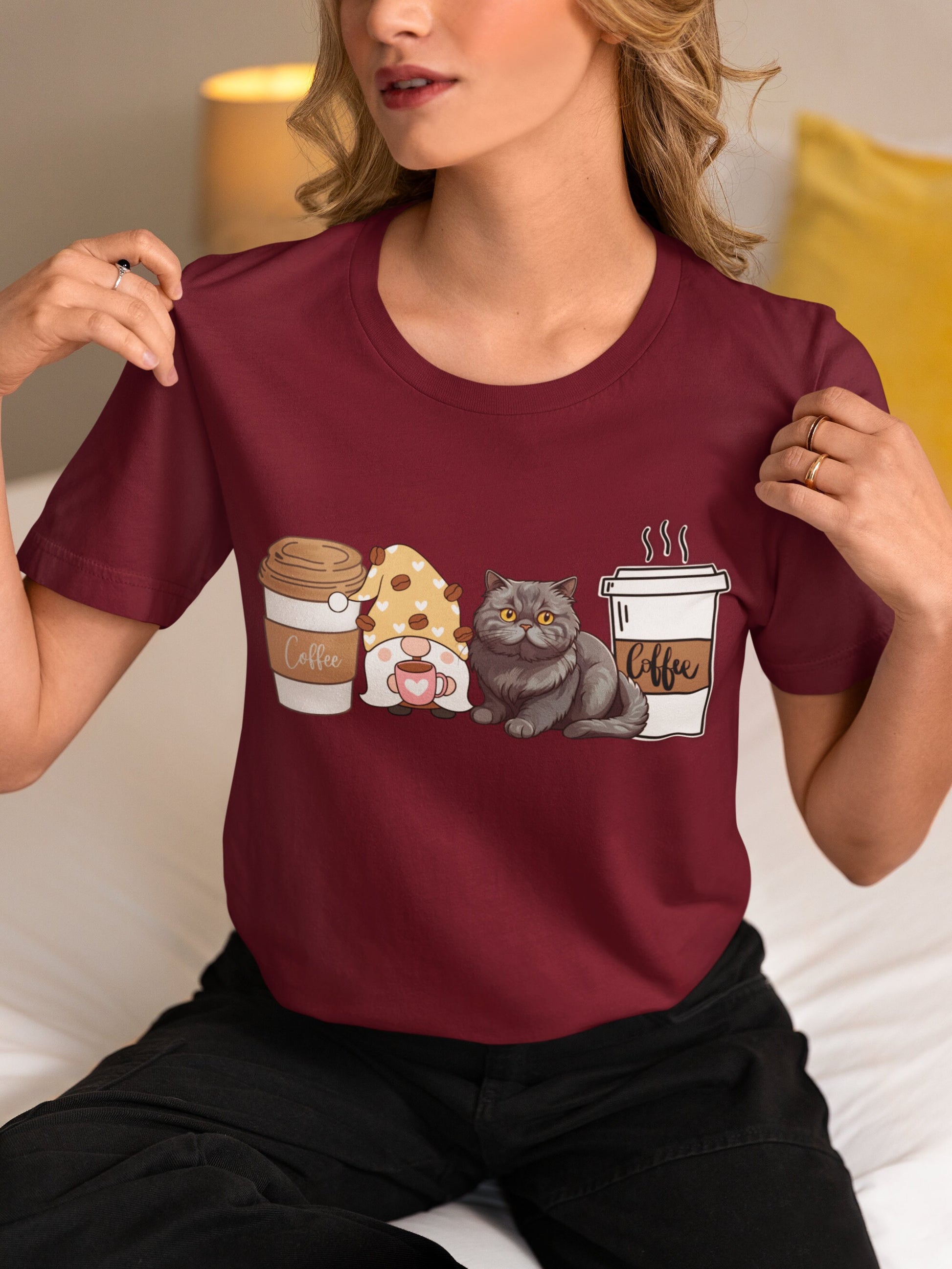 British Short hair cat mom dog dad winter coffee shirt for men women unisex crewneck tshirt sweatshirt gift