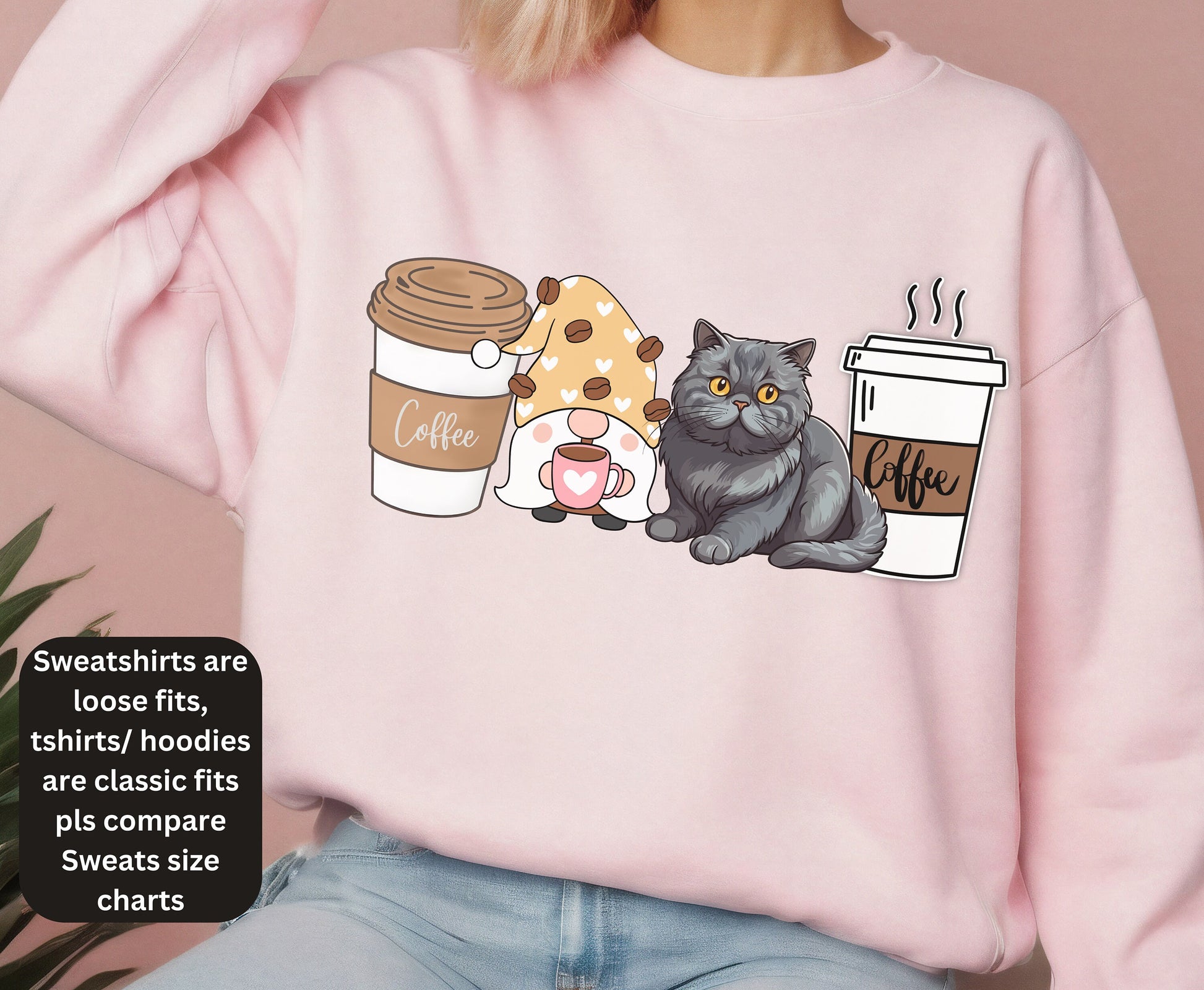 British Short hair cat mom dog dad winter coffee shirt for men women unisex crewneck tshirt sweatshirt gift