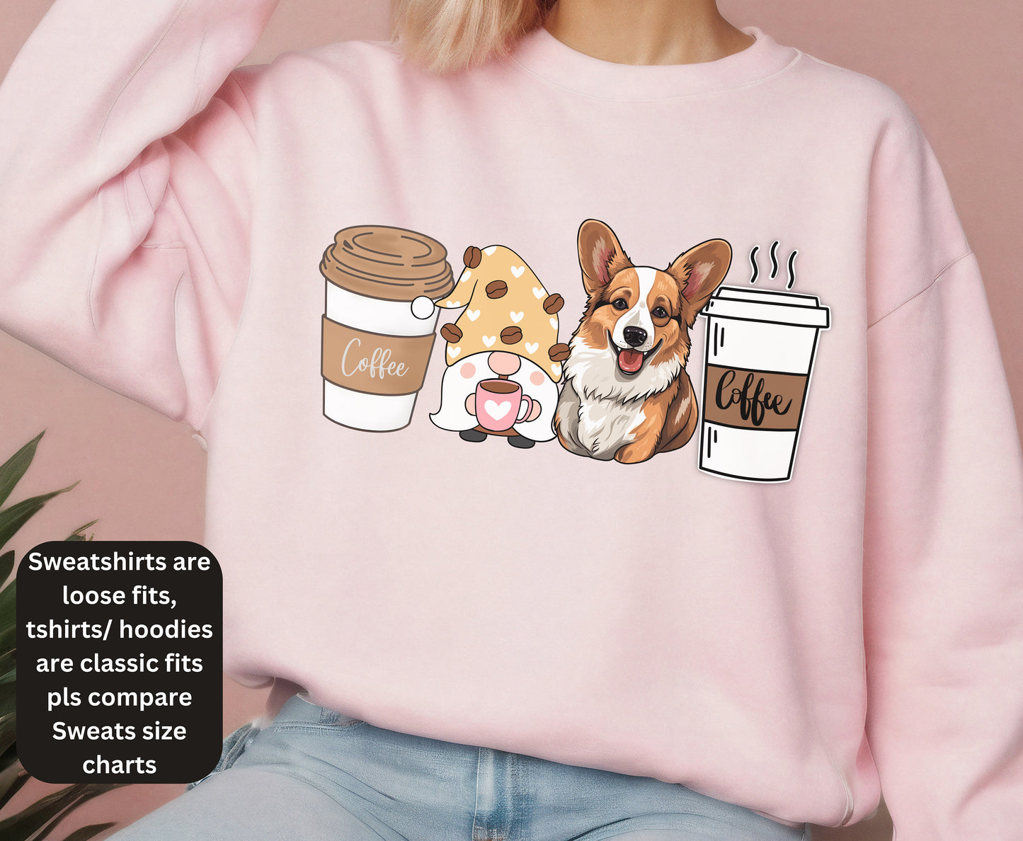 Corgi dog Coffee dog winter coffee shirt for men women unisex crewneck tshirt sweatshirt gift Corgi