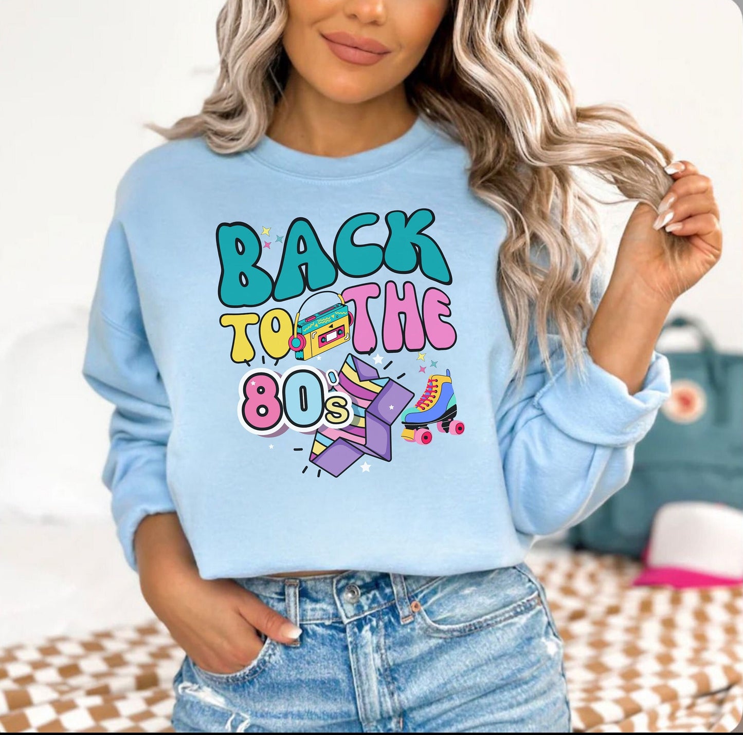 Back to the 80s Sweatshirt shirt Hoodie for 40th Birthday Party for men women