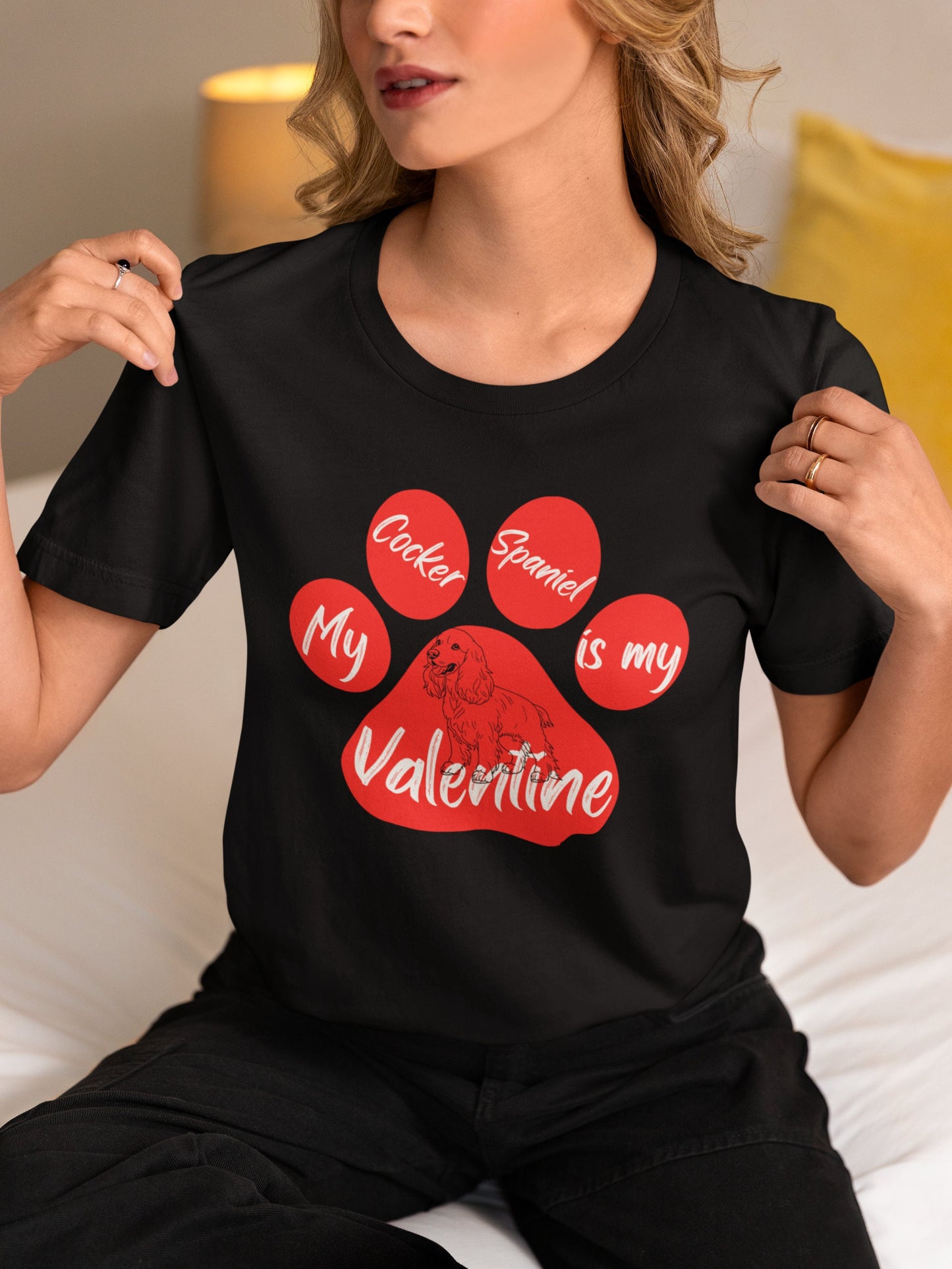 Cocker Spaniel valentine shirt winter crewneck