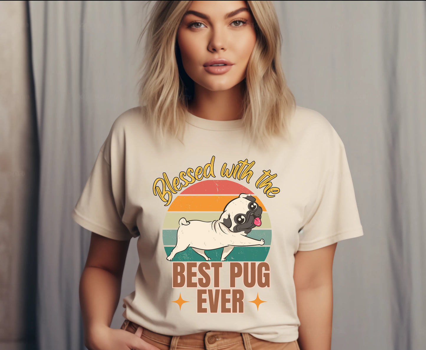 Unisex Pug Dog shirt for men women