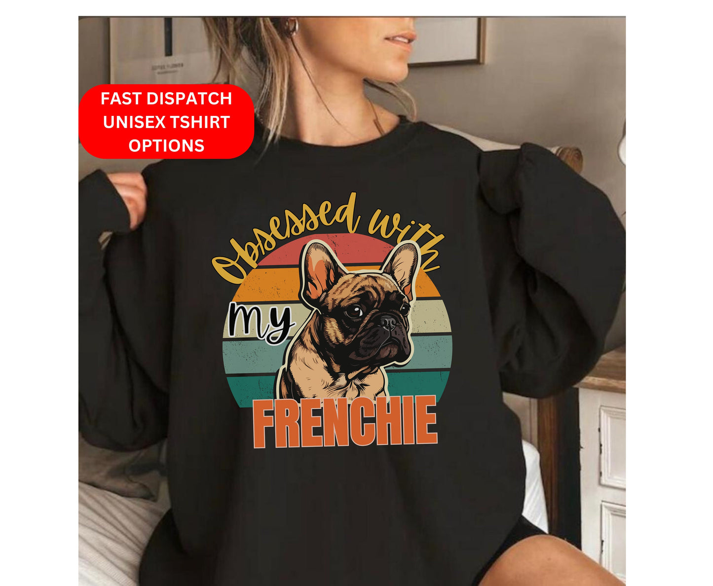 Frenchie dog shirt jumper hoodie winter crewneck for men women dog lover