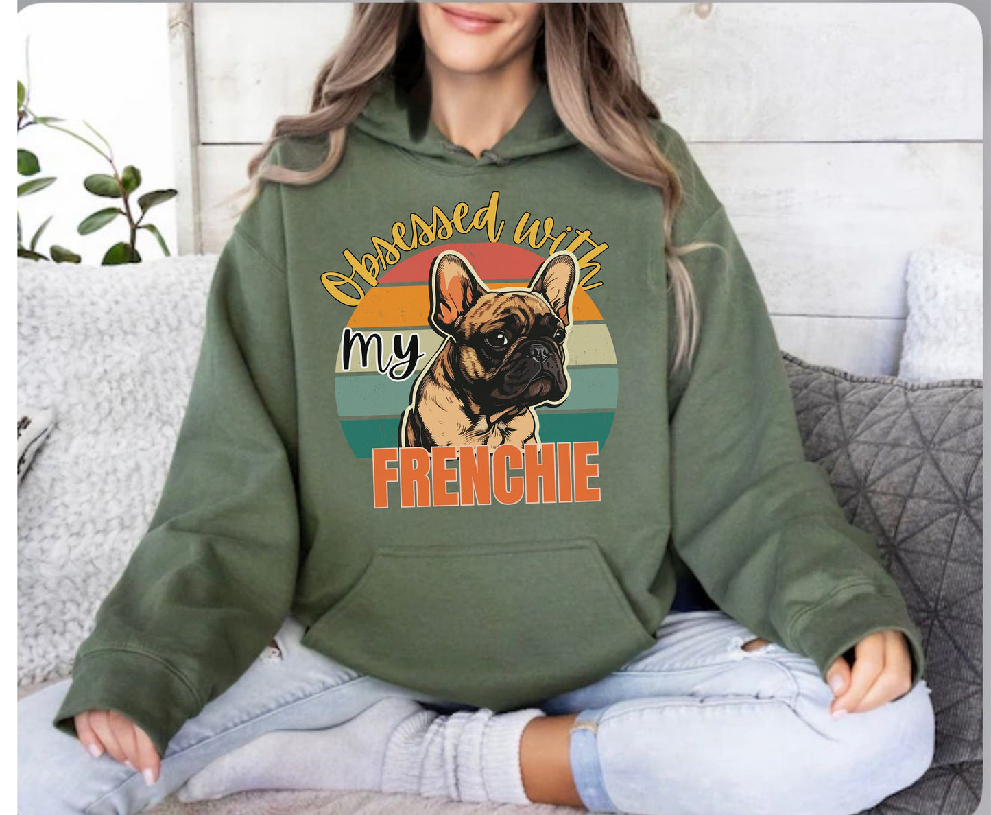 Frenchie dog shirt jumper hoodie winter crewneck for men women dog lover