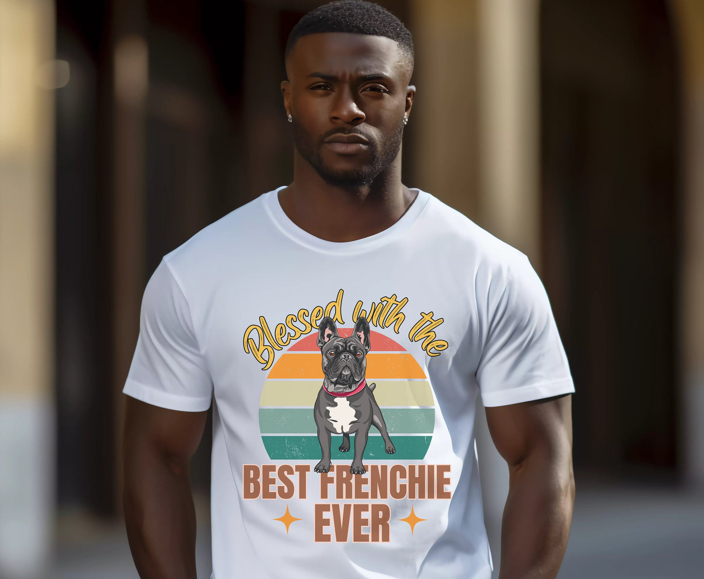 French Bulldog Lover T-Shirt - Frenchie Moms and Dads Winter Tee Gift