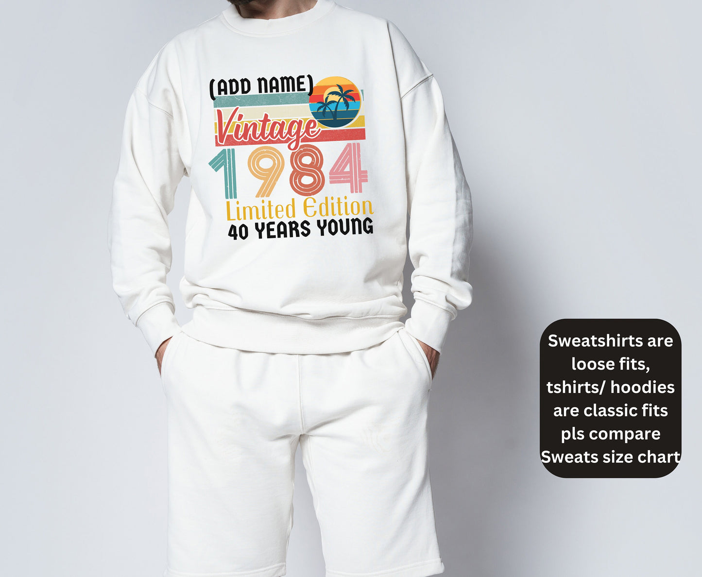 Custom 40TH Birthday tshirt sweatshirt Hoodie for men women Personalised birthday shirt