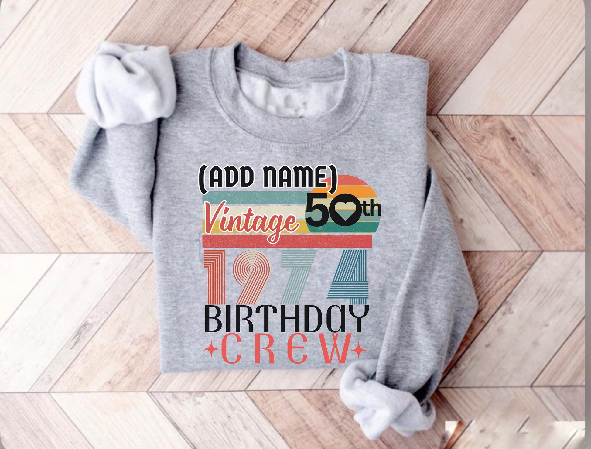 Trendy Personalized 50th Birthday t-shirt sweatshirt hoodie for men women