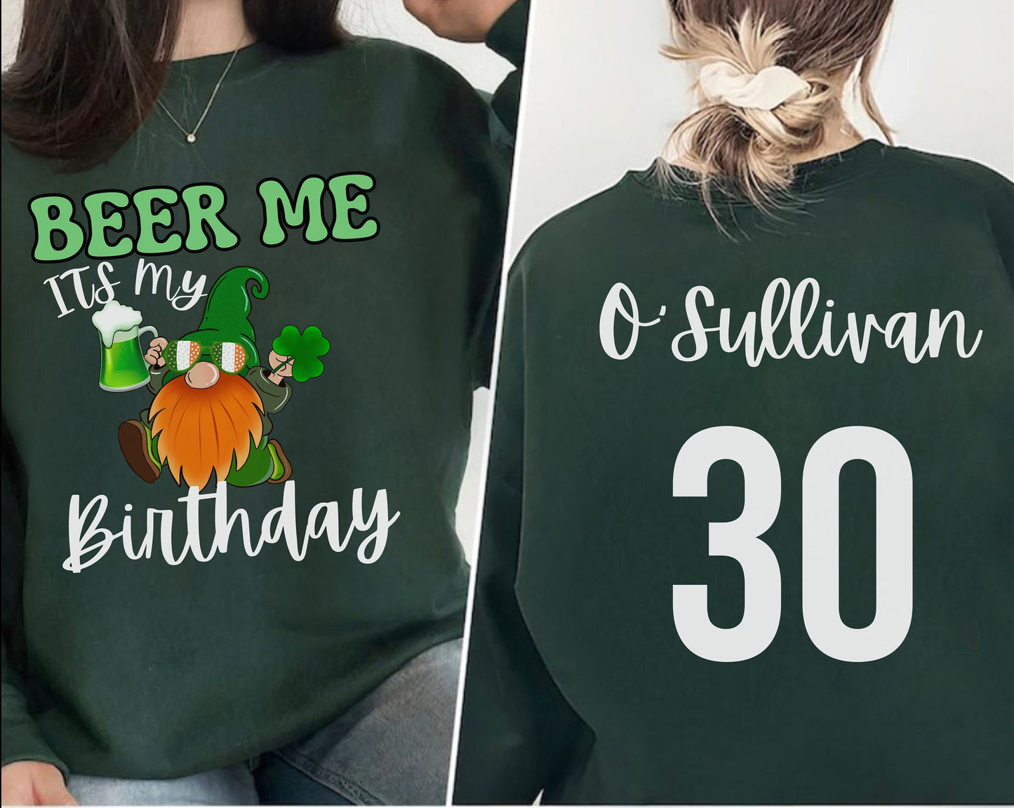 Birthday Shirt for men women for St Patricks day, Unisex crewneck Sweatshirt tshirt for men women