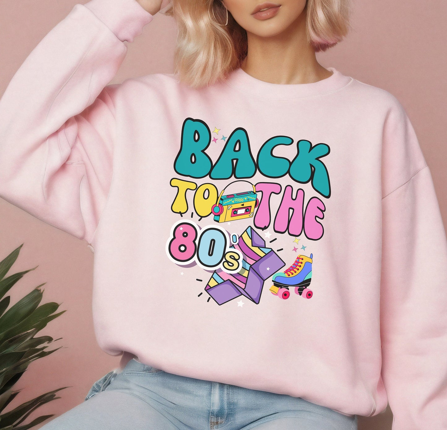 Back to the 80s Sweatshirt shirt Hoodie for 40th Birthday Party for men women