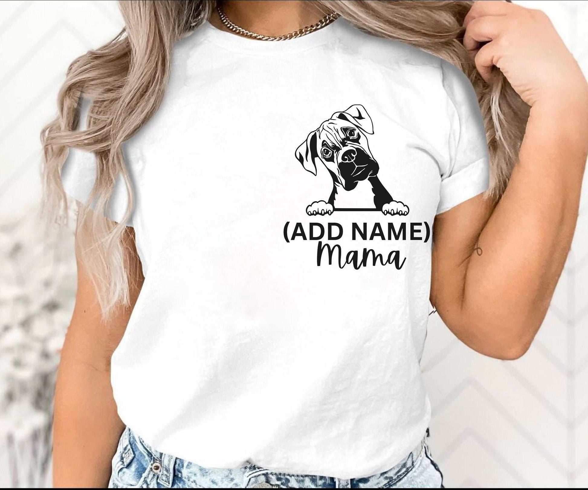 Personalized Boxer Dog Mom shirt for men women Unisex dog shirt