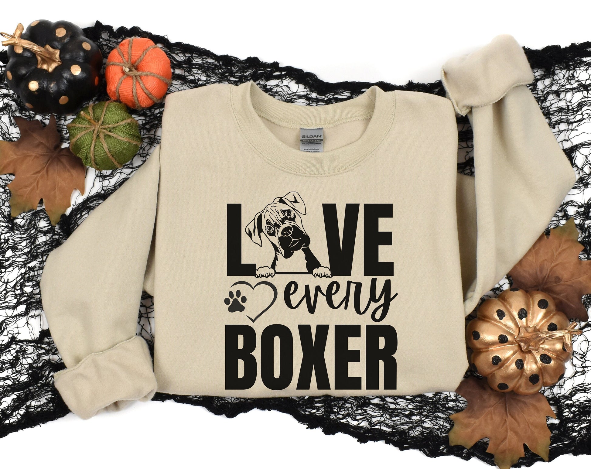 LOVE EVERY BOXER DOG SHIRT Unisex winter crewneck Mother Fathers day gift for men women, Unisex Dog Shirt for him her