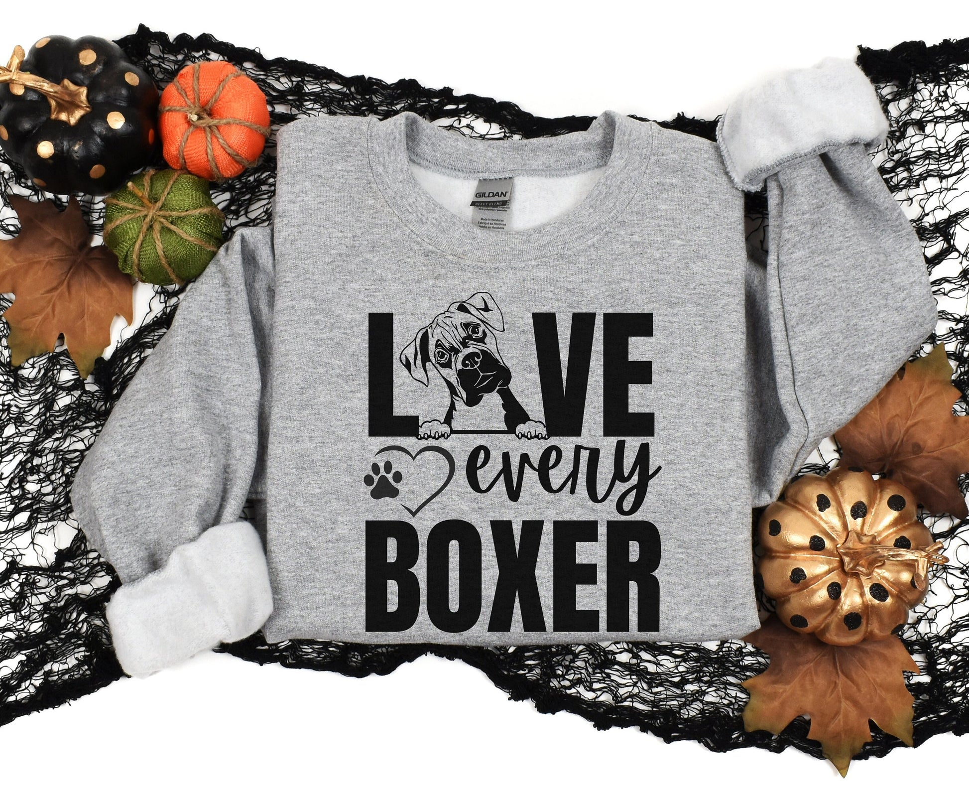 LOVE EVERY BOXER DOG SHIRT Unisex winter crewneck Mother Fathers day gift for men women, Unisex Dog Shirt for him her