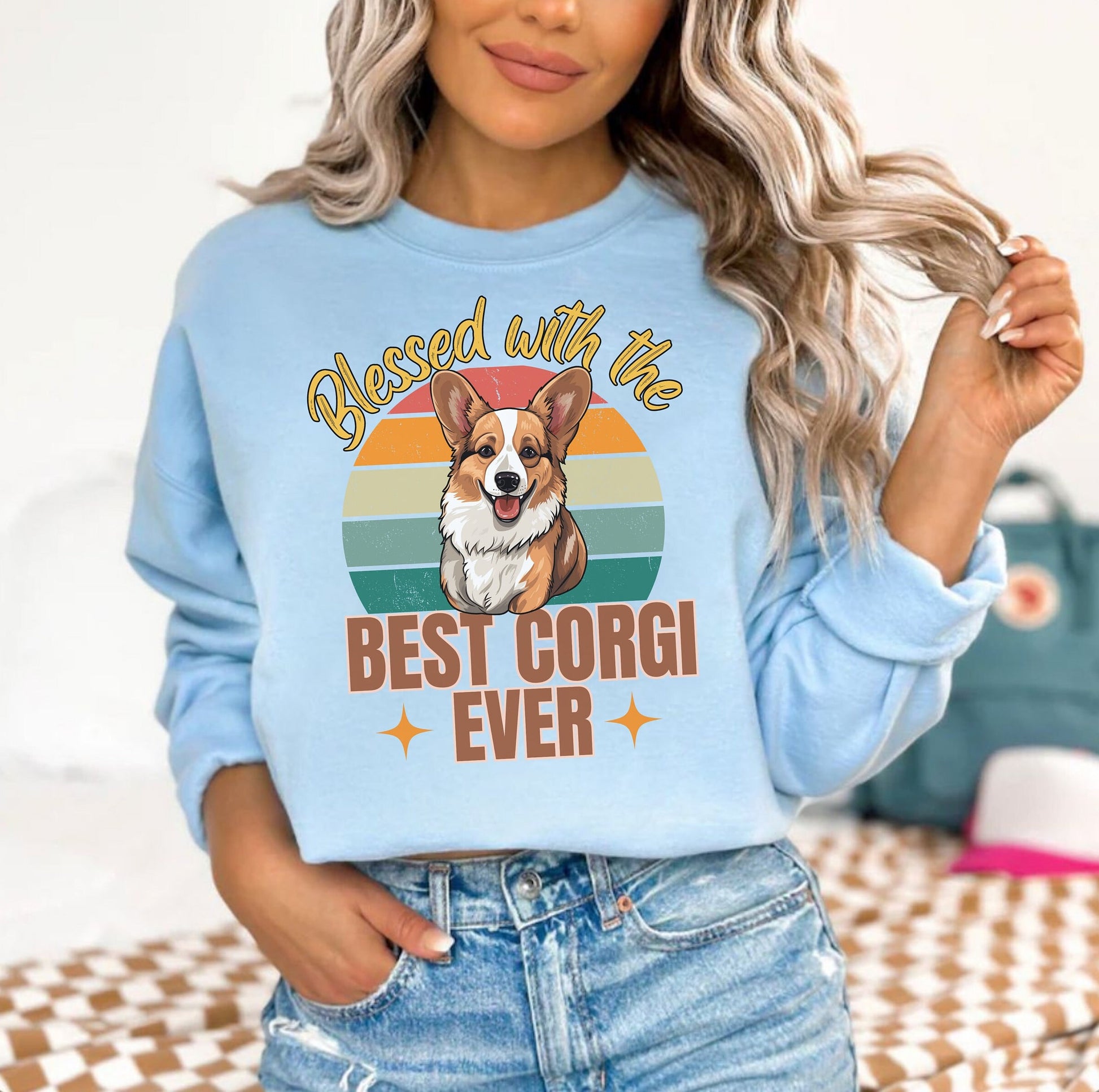 Corgi Dog Mom Dog dad tshirt sweatshirt Hoodie for dog lover, Unisex crewneck