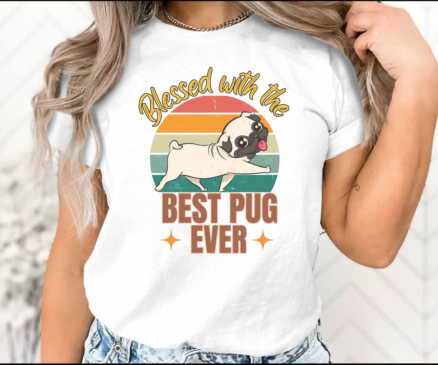 Unisex Pug Dog shirt for men women