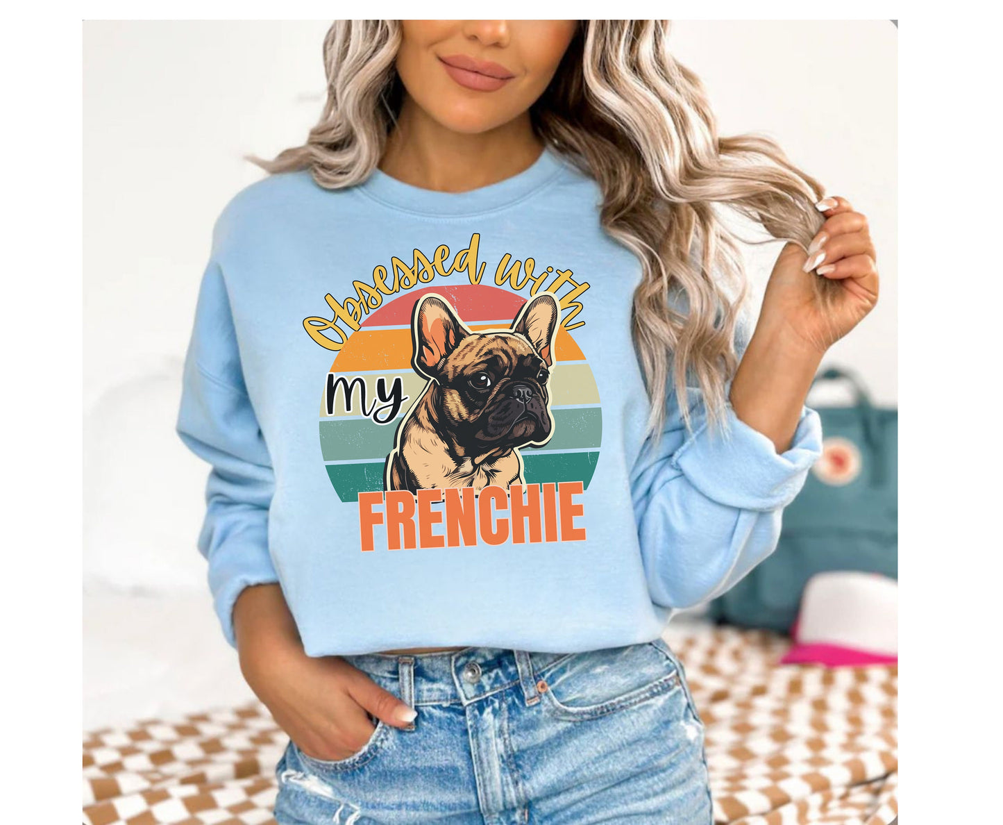 Frenchie dog shirt jumper hoodie winter crewneck for men women dog lover