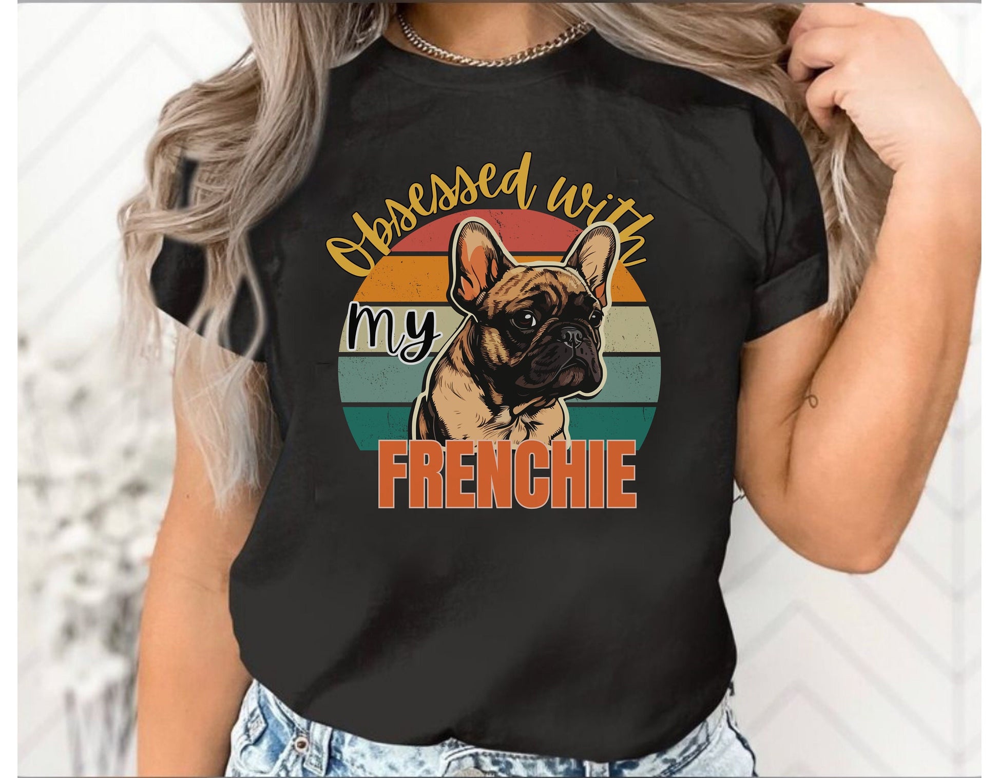 Frenchie dog shirt jumper hoodie winter crewneck for men women dog lover