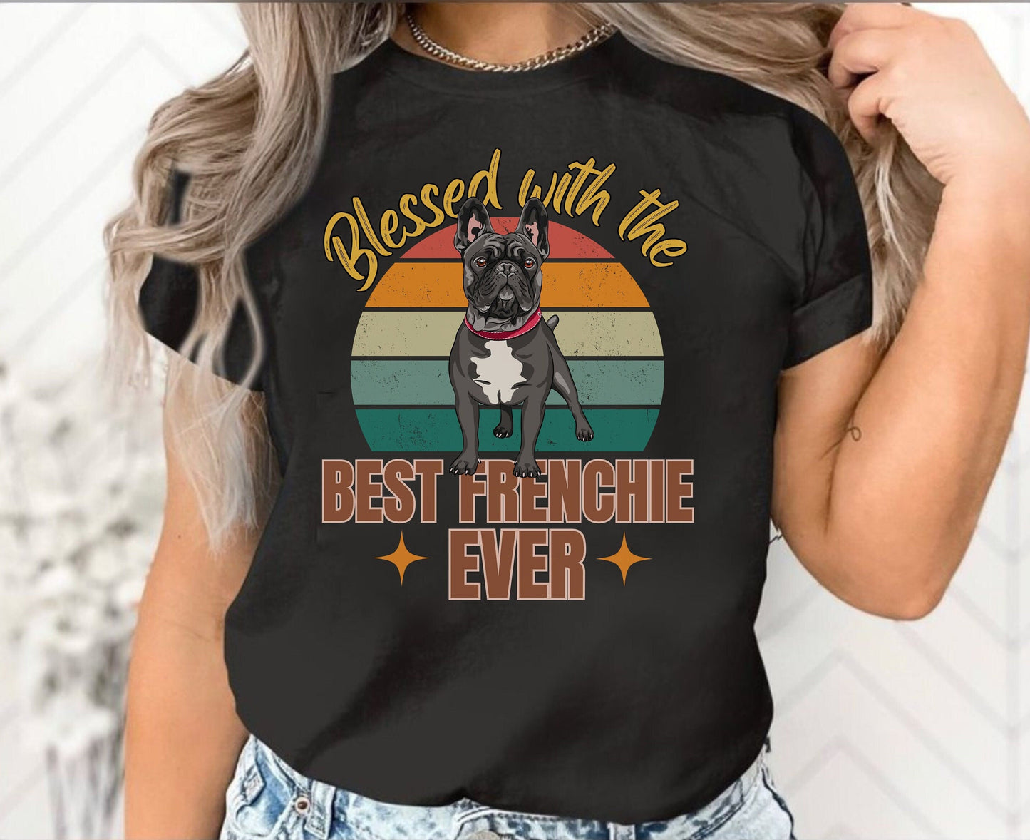 French Bulldog Lover T-Shirt - Frenchie Moms and Dads Winter Tee Gift