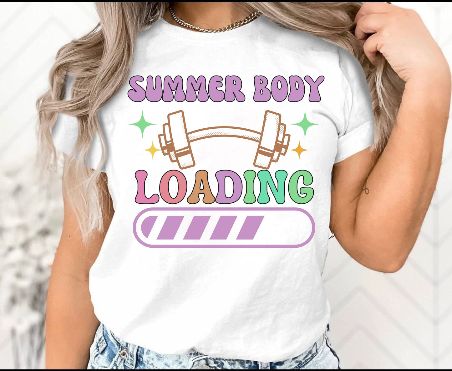 Funny gym T-Shirt Summer Body Loading Gift for Weightlifter Oversized Retro Work Out Tee Pump Cover for Men Women weightlifting workout tee