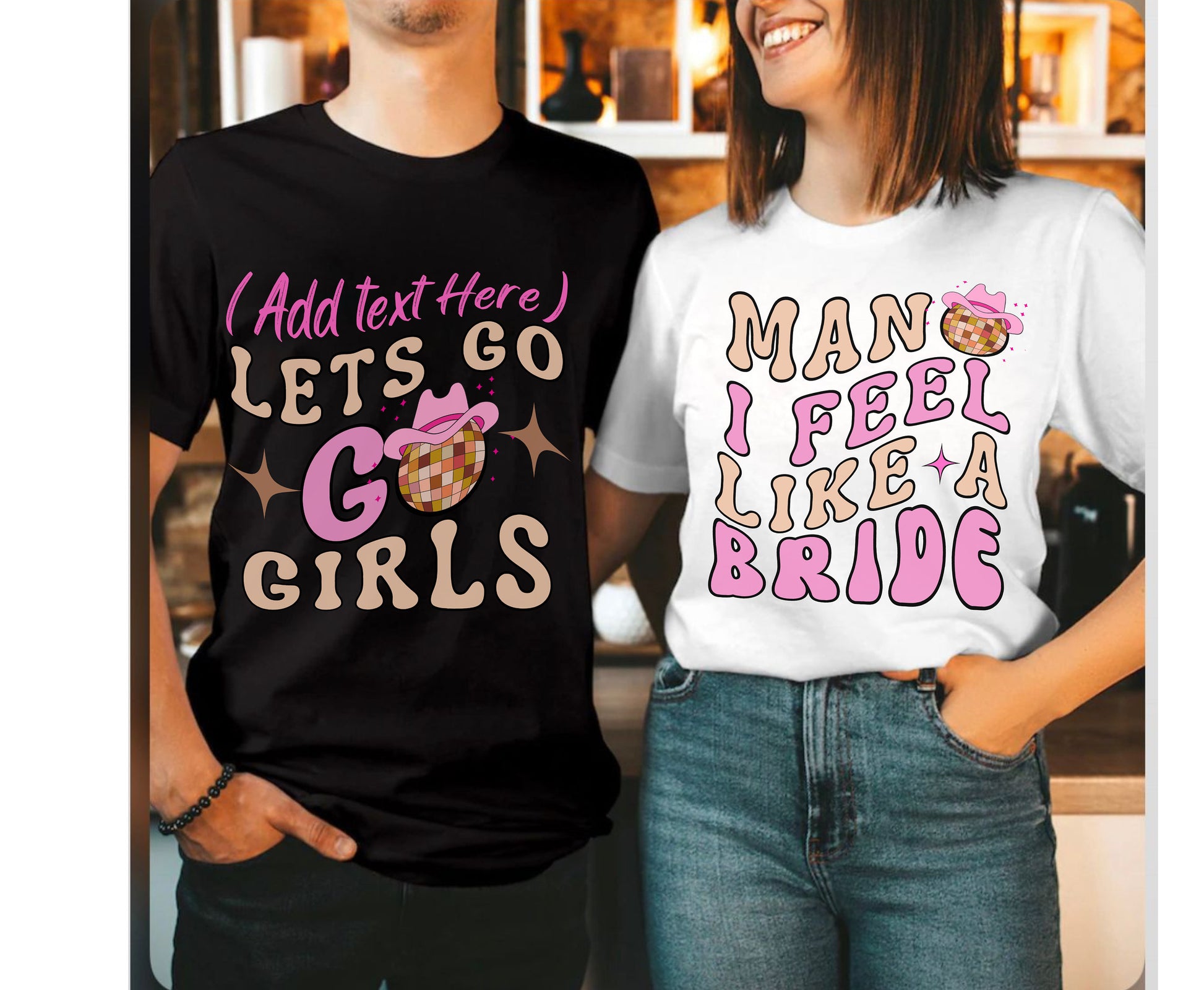 Cowgirl Bride and Bridesmaids shirt for men and women, tshirt, sweatshirt, hoodie for Bride and Team Bride