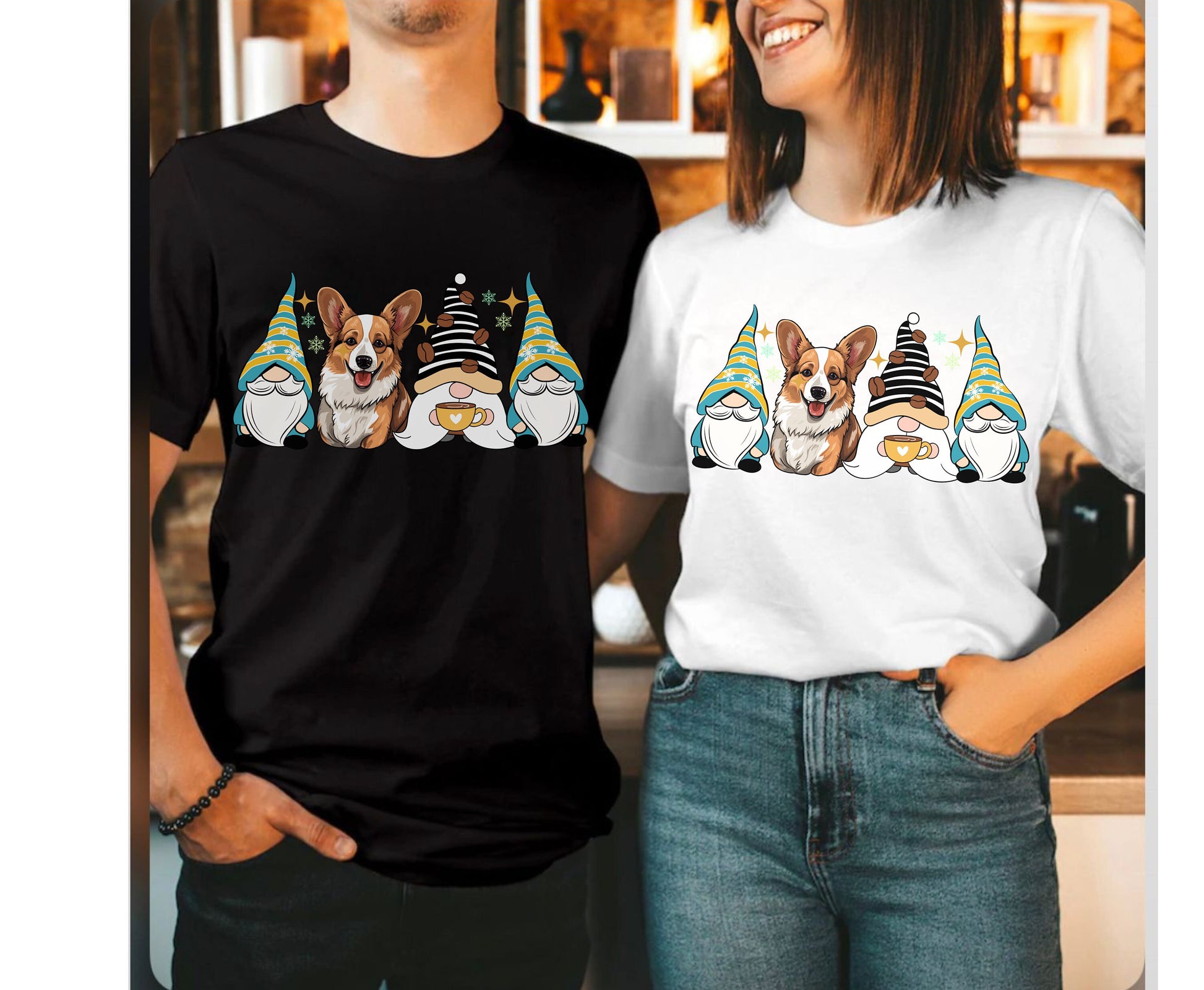 Corgi Coffee dog winter coffee shirt for men women unisex crewneck tshirt sweatshirt gift Corgi Coffee dog mom dog dad shirt Hoodie