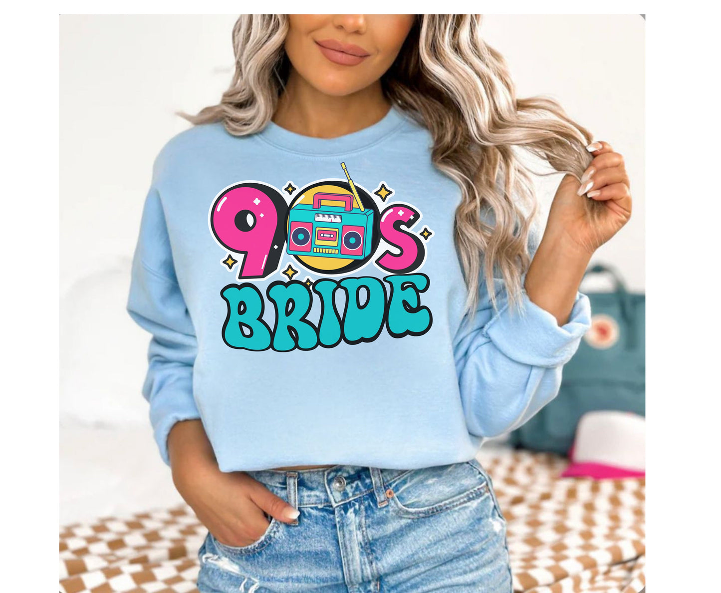 90er Jahre Bachelorette T-Shirt Retro Groovy Zurück in die 90er Braut Junggesellinnenabschied Retro Letztes Rodeo Shirts Buntes T-Shirt Geschenk für Braut Brautjungfer