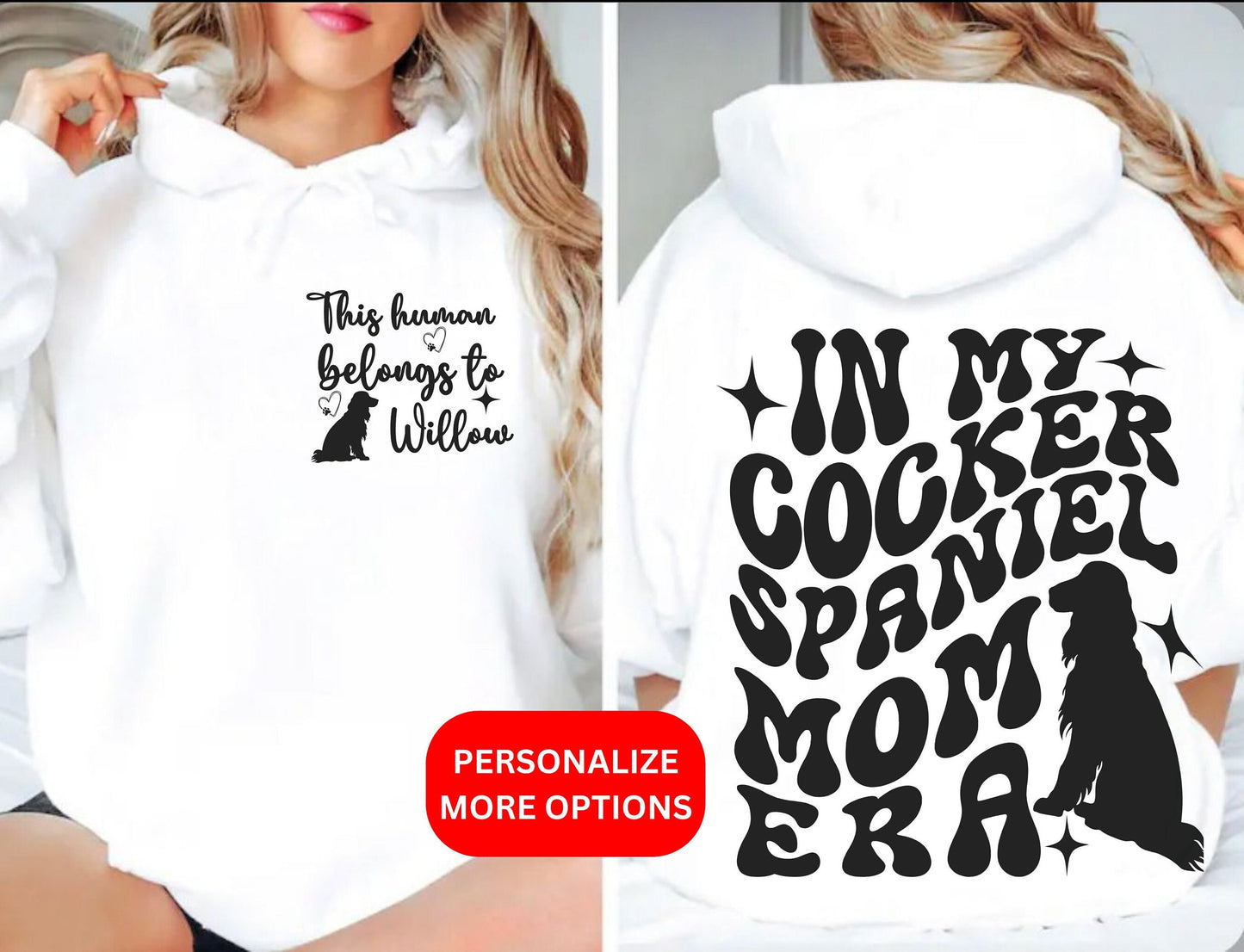 Cocker Spaniel dog Trendy mom dog dad shirt dog lover 
 gifts Personalized Unisex Winter Summer crewneck for dog mama tshirt sweatshirt hoodie